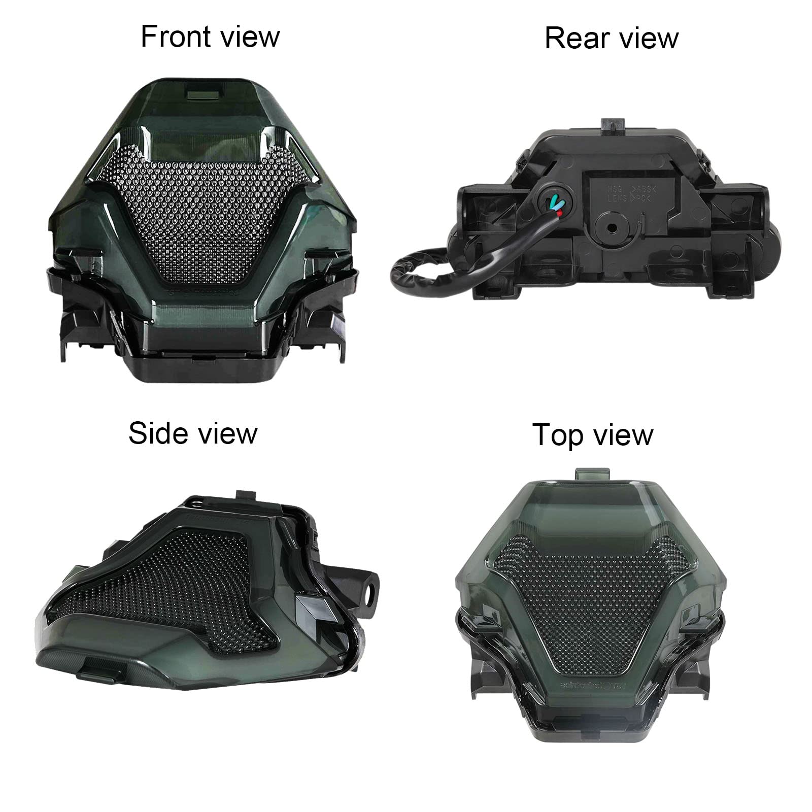DREAMIZER Luces Led para Moto MT07 Luces Trasera LED para Motocicleta, Secuencial Integrada Luz de Freno Intermitentes Compatible para FZ07 2014-2017 MT25 MT03 YZF R3 R25 2014-2021