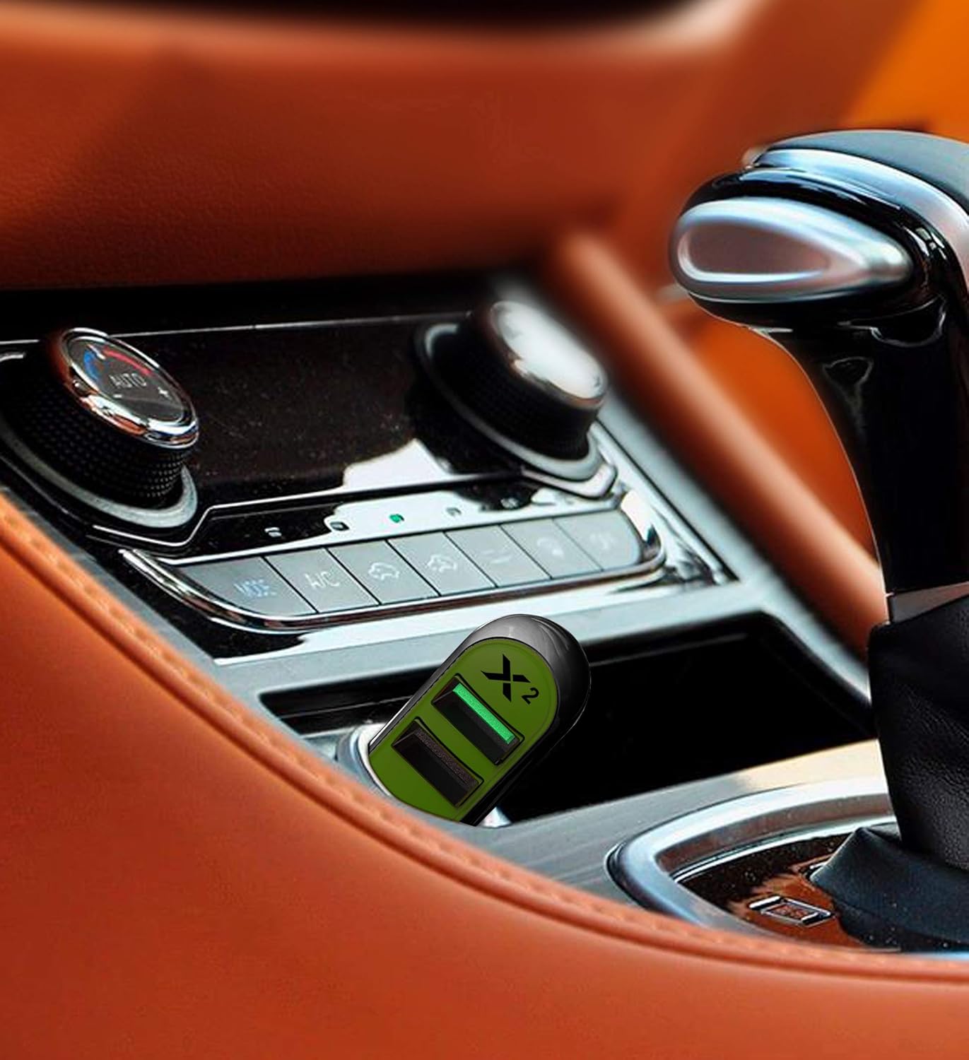 RapidX RXX2QCOLV X2 2 Port Car Charger with Quick Charge Olive : Everything Else