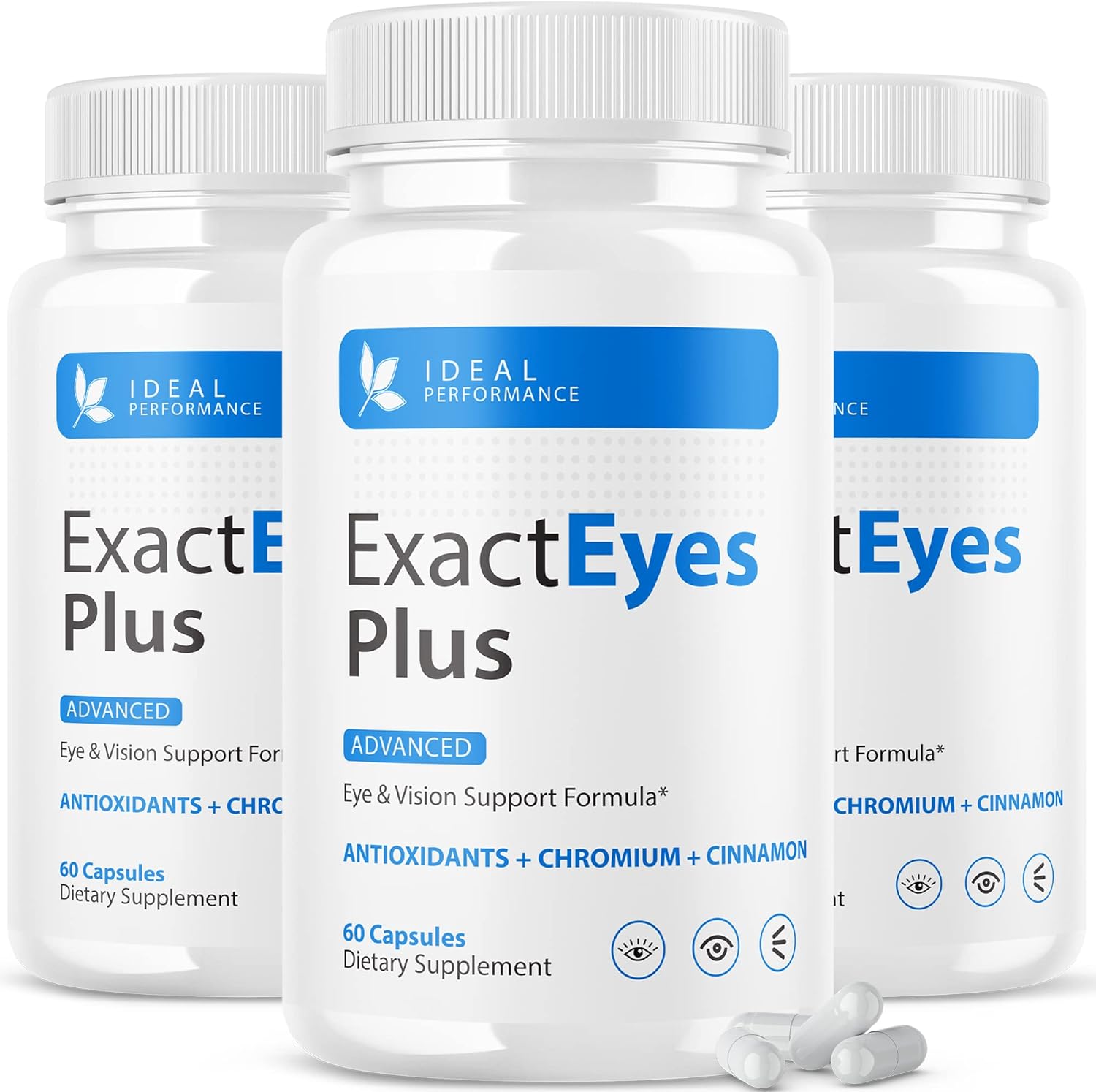 Exact Eyes Plus Advanced Eye Formula Vision Support Supplement Vitamins (3 Pack)