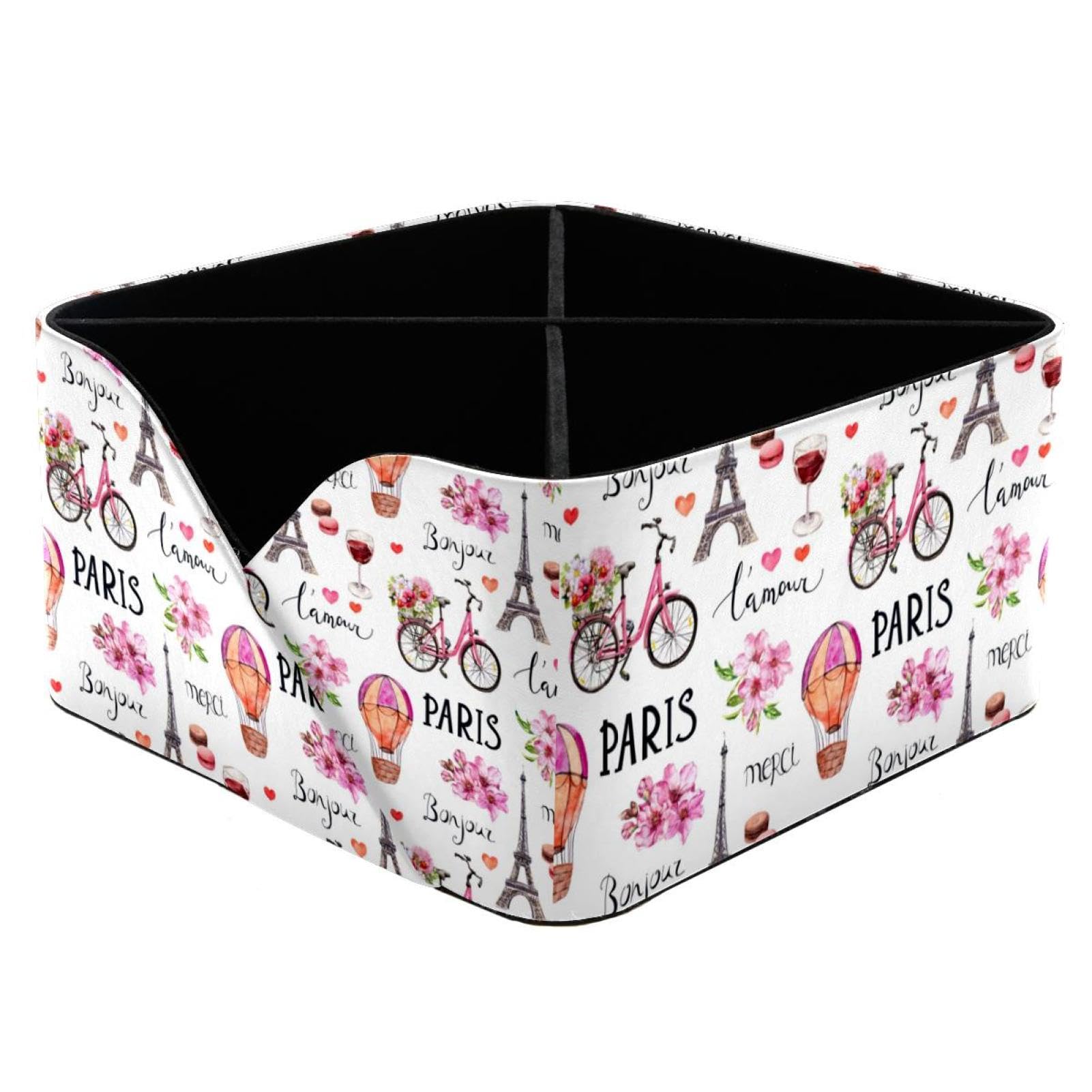 Pot de rangement montgolfière pour stylos et matériel créatif sur table de salon