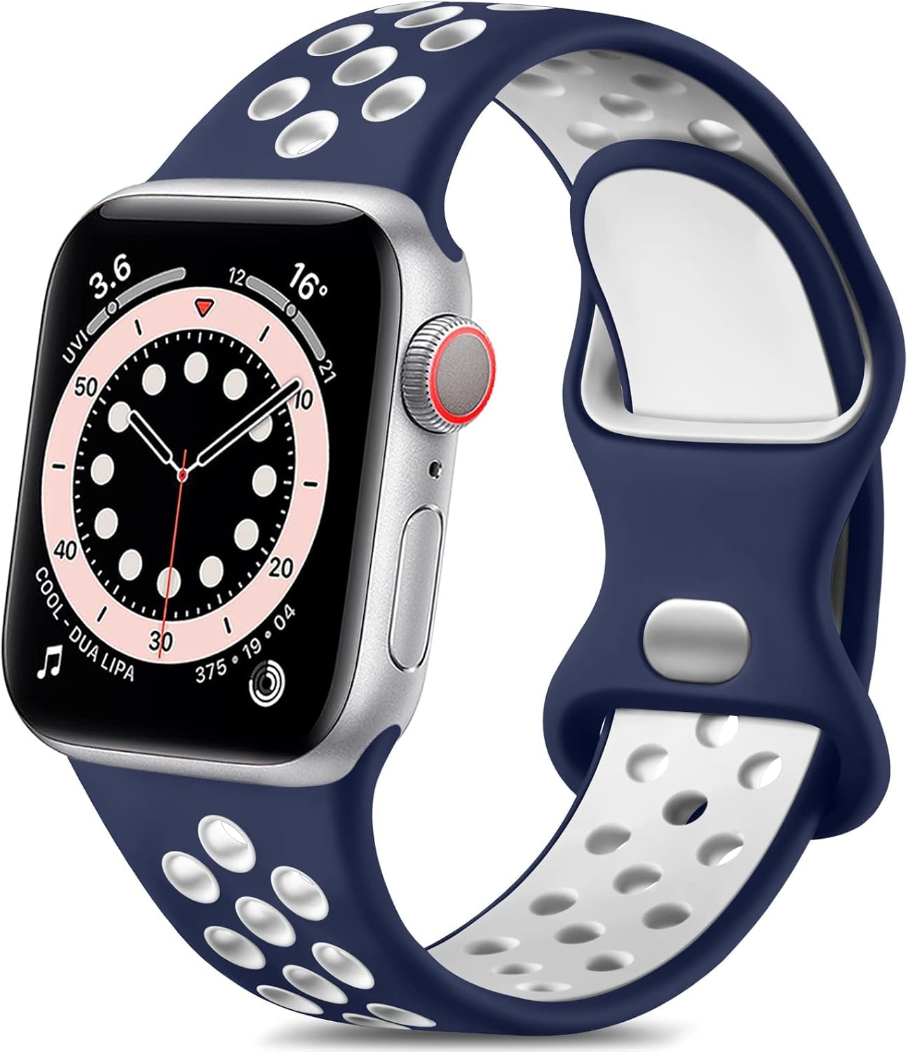 Lerobo Compatible with Apple Watch Series 11 Band 41mm 40mm 38mm 42mm Women Men Breathable Sport Band Soft Silicone Strap Compatible for iWatch Bands Series 10 9 8 7 6 5 4 3 2 1 Ultra SE 3 2 1