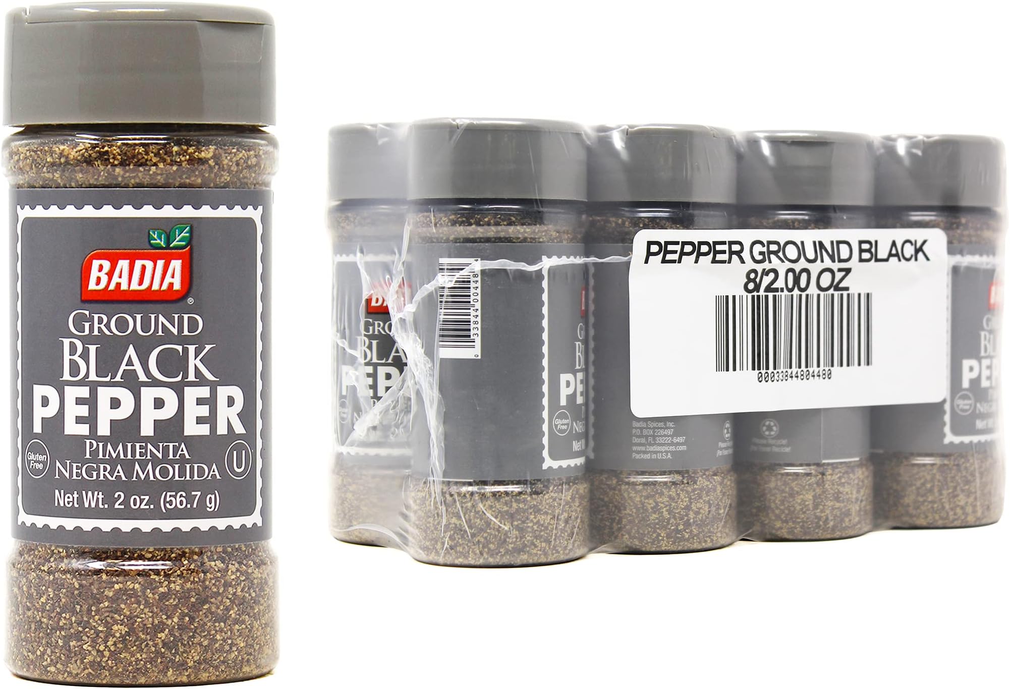 Pepper Ground Black, 2 Oz (Pack Of 8)
