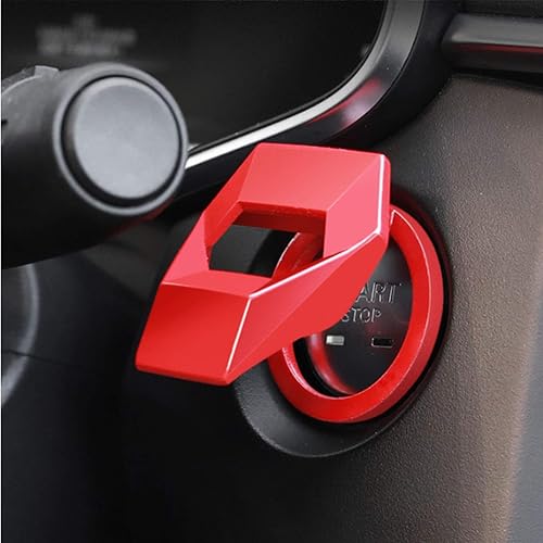 Miniatura 7 de Cubierta universal del botón de arranque del motor de aleación de aluminio del coche ajuste de control de potencia para Honda Civic Accord CRV XRV