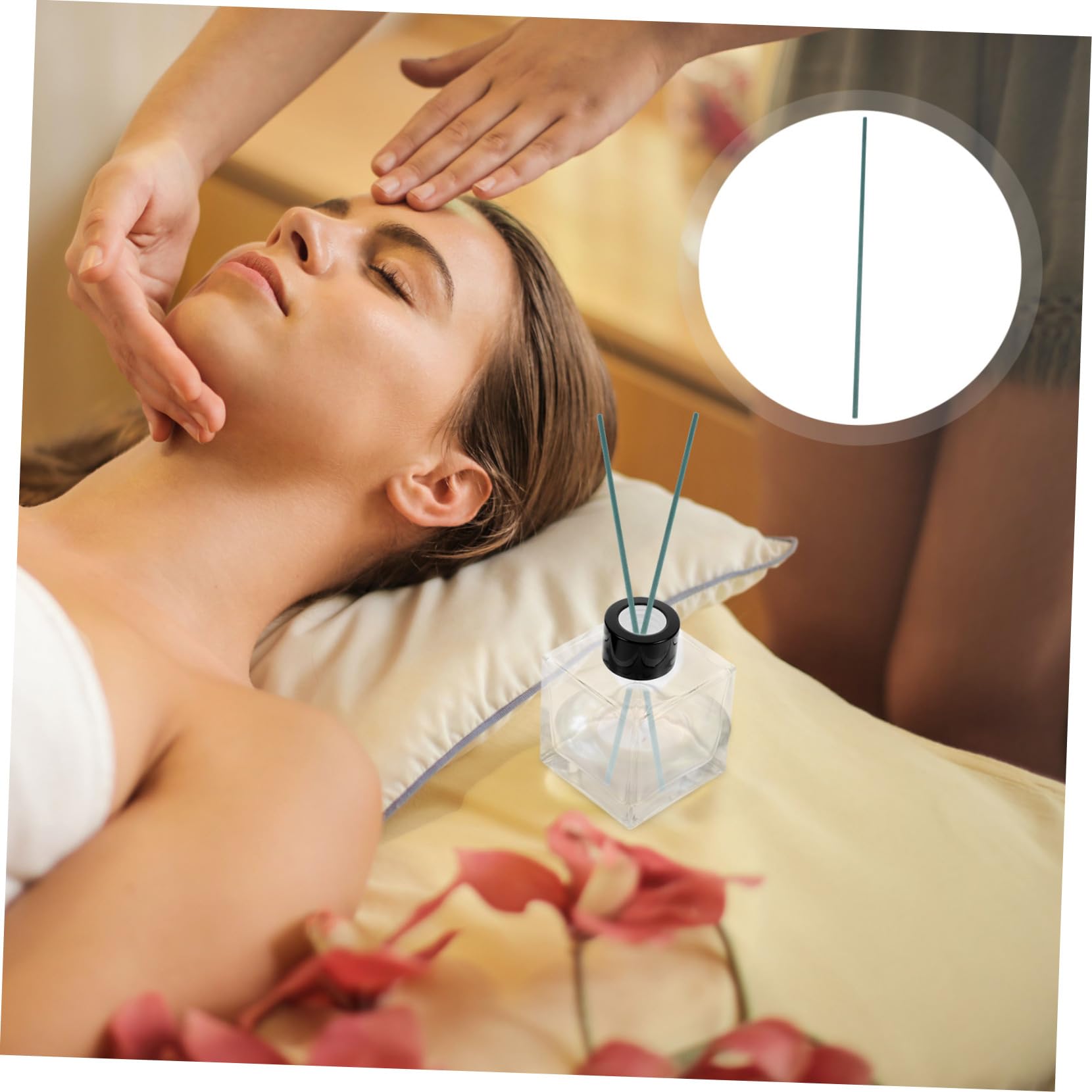 ABOOFAN 100pcs Rattan Diffuser Sticks Replacement for Fragrance for Home Decor Spa Meditation and Events Sticks