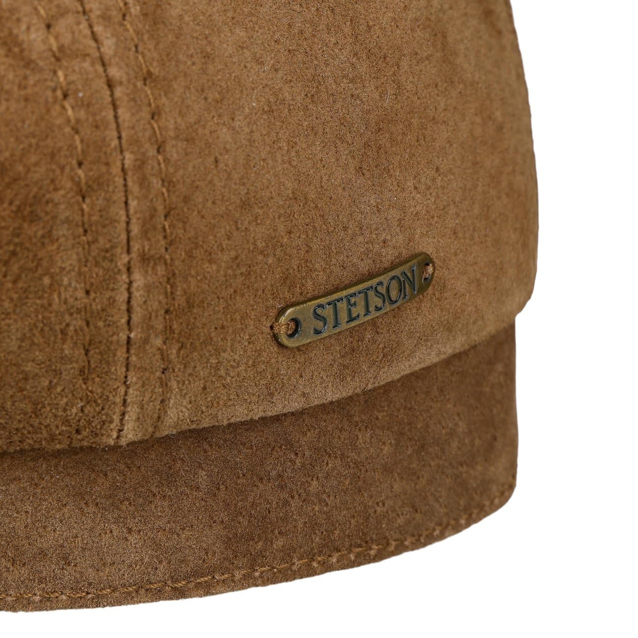 Stetson Hatteras Waxed Pigskin płaska czapka z daszkiem czapka balonowa czapka skórzana czapka męska – z daszkiem, na jesień, zimę, jesień i zimę