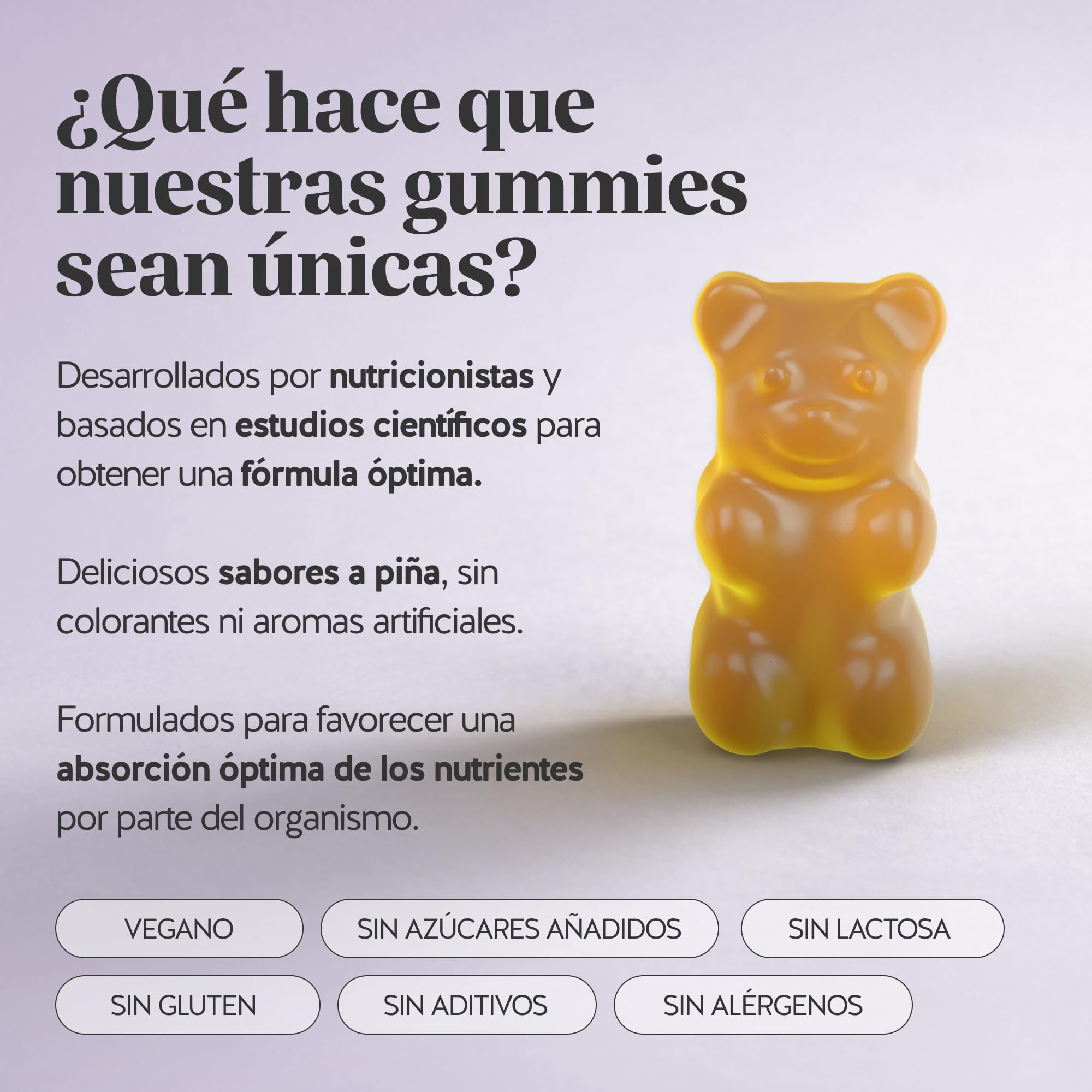 Intimate Balance Flora Vitamin – Bienestar Íntimo – con Vitamina B2 (Riboflavina) y Vitamina C - Multivitaminas – 90 unidades (3 meses) – Sin azúcares añadidos, Vegano – Bears with Benefits