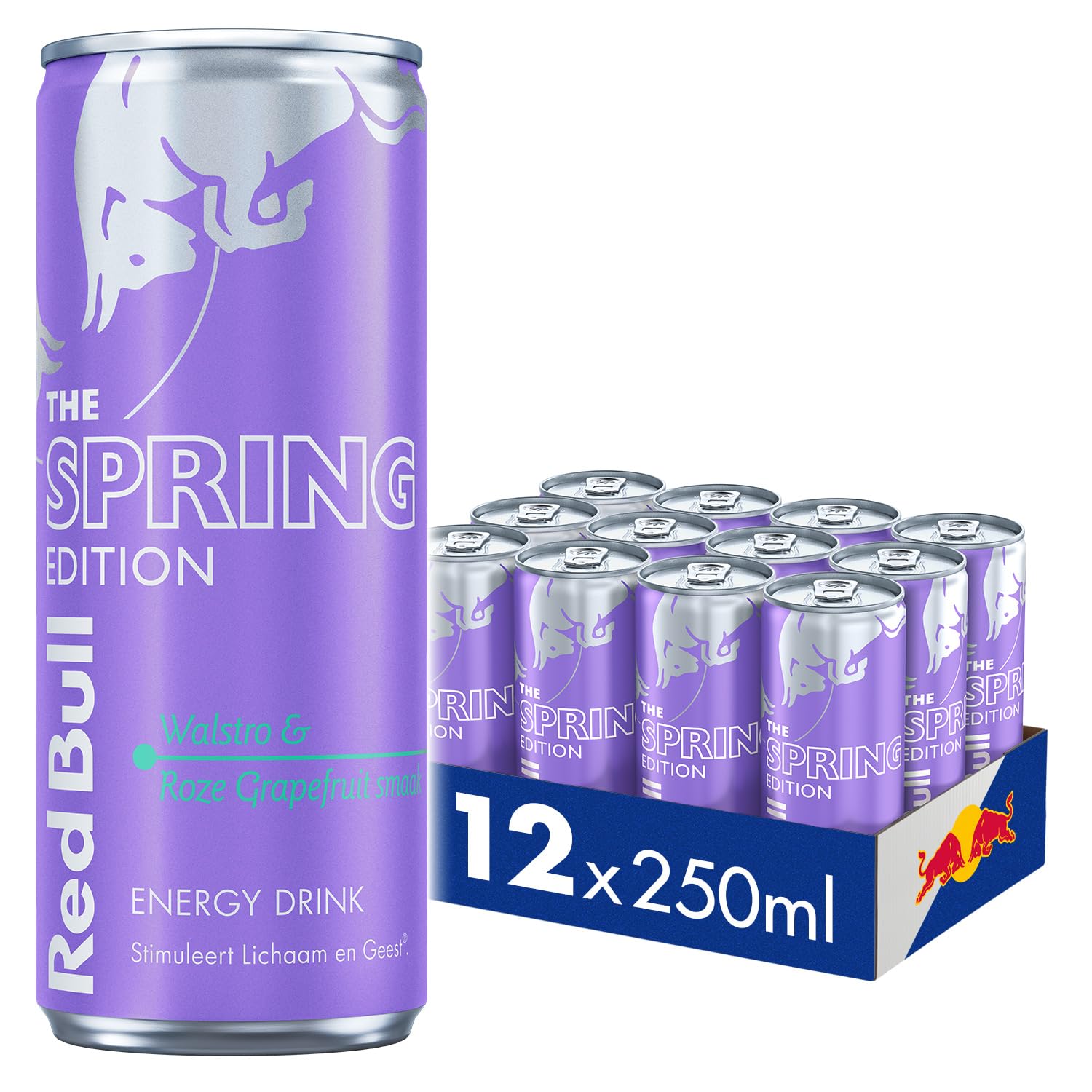 Red Bull - The Spring Edition Walstro en Roze Grapefruit - sleekcan - 12x25 cl - NL