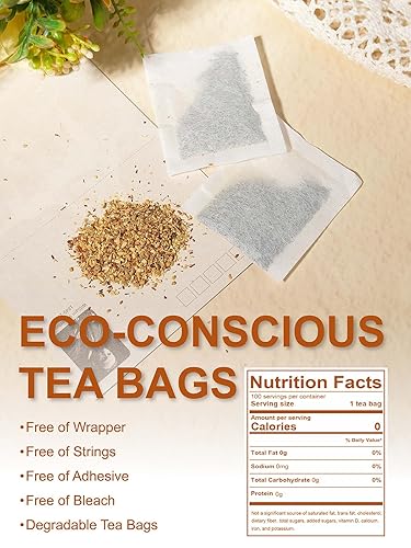 Miniatura 2 de TeeLux Bolsitas de Té Miel y Jengibre, Mezcla Calentana con Jengibre, Hinojo, Rooibos y Rosa Mosqueta, Suave y Picante, Sin Cafeína, 100 Unidades