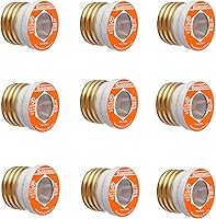 Bussmann BP/TL-20 20 Amp Time Delay Edison Base Plug Fuse, 125V UL Listed - 9 Fuses (3x3 Blister Packs)