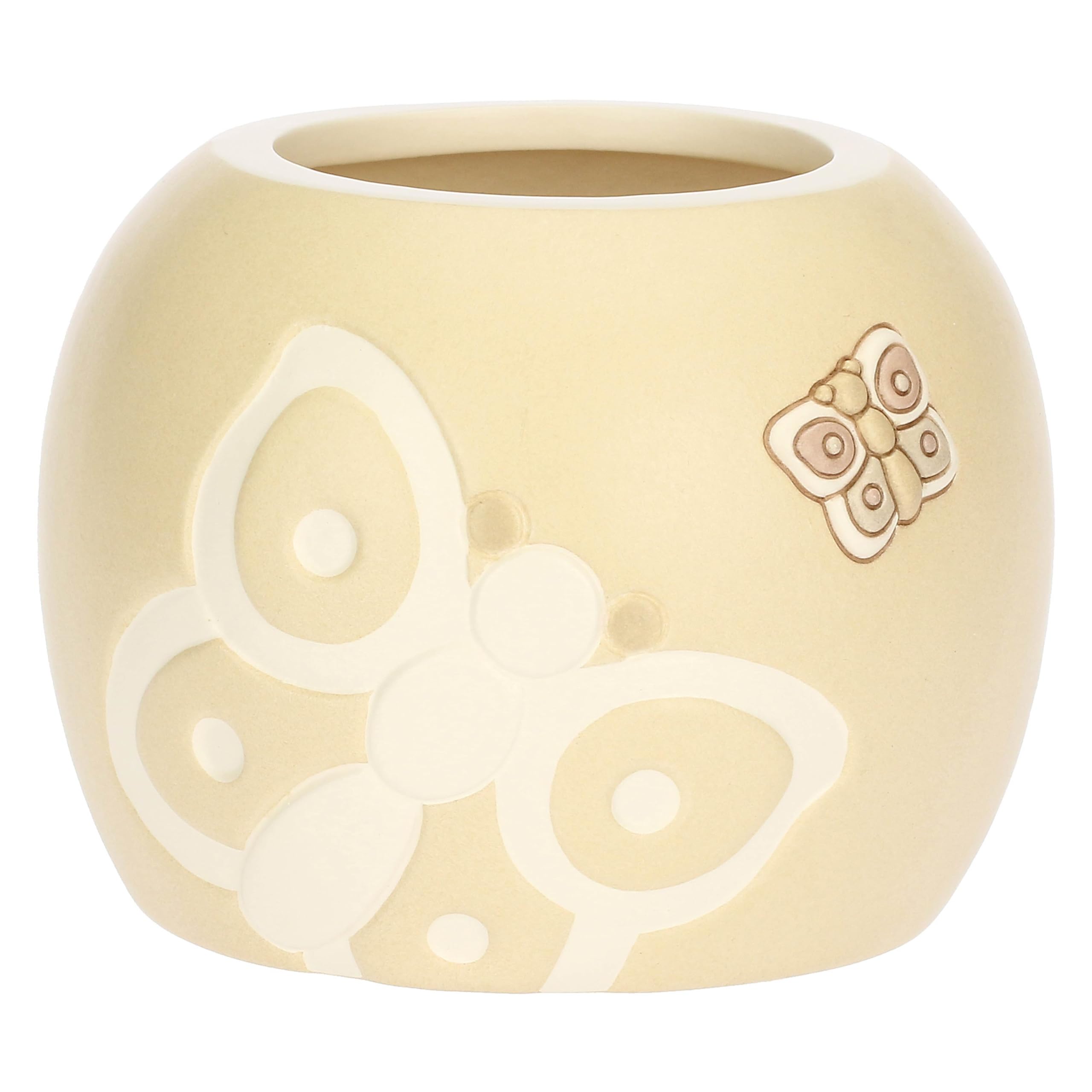 THUN Iconic Elegance Ceramic Pot Cover, Pink, Small