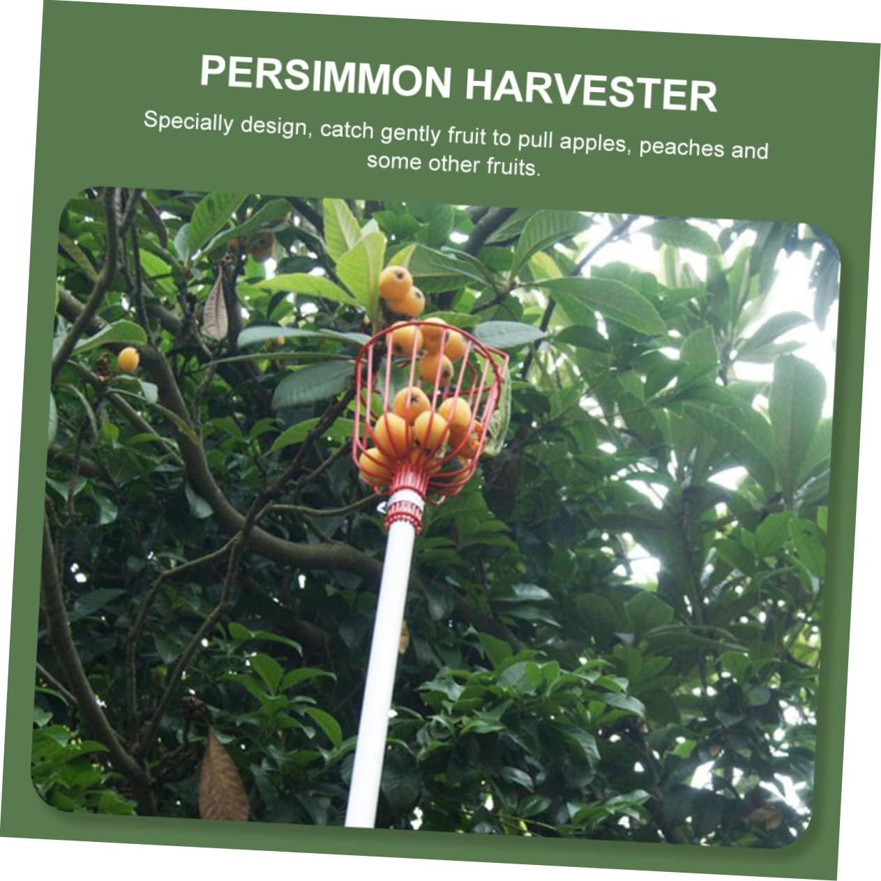 2pcs Fruit Picker Tool Efficient Pear Peach Persimmon Harvesting Device for and Easy Orchard Use Resistant Non-bruising Design Labor-Saving