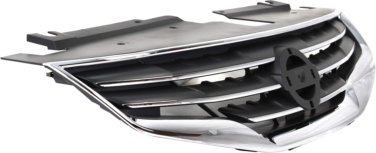 Garage-Pro Grille Assembly Compatible with 2010-2012 Nissan Altima Chrome Shell with Black Insert