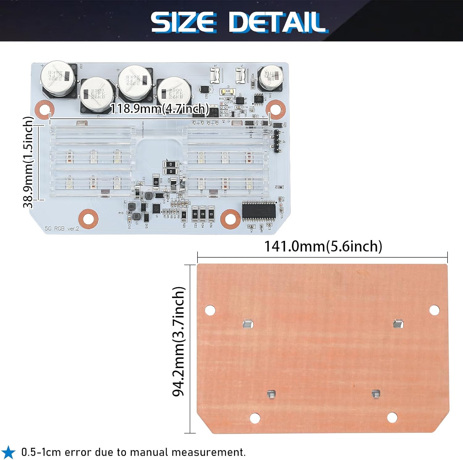 619818Z Led Light Engine Board with Accessories Fit for Pentair IntelliBrite 5G Color LED Pool Light 2nd Generation 2009-Current 601000 601001 601002 601003 601004 601010 601011 601012 601013