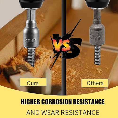 Miniatura 6 de YXQ Juego de brocas de impacto hexagonal de 0.315 pulgadas para herramientas eléctricas, 10 unidades