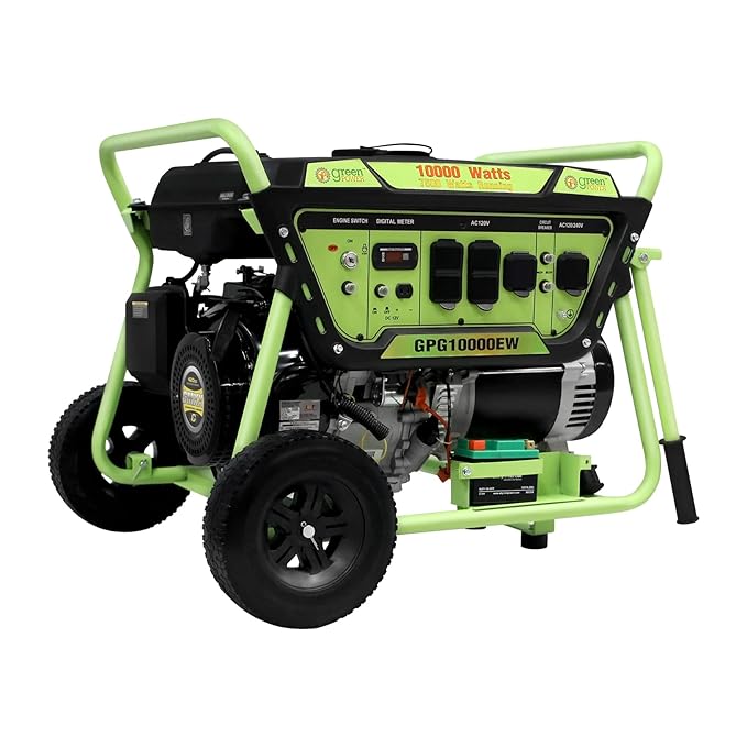Green-Power America Gasoline Powered Portable Generator 10000 Watt