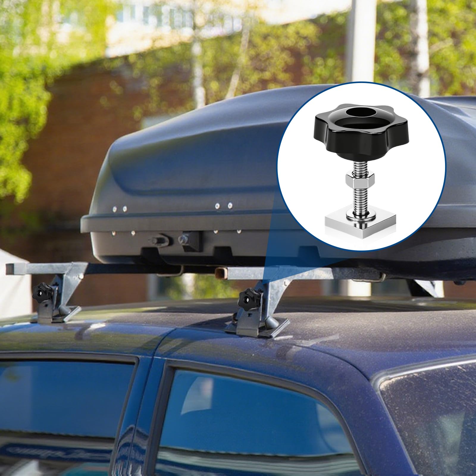 6 viti per scanalature a T, in acciaio inox M8, per tetto, compatibile con barre per tetto, barre portapacchi e binari