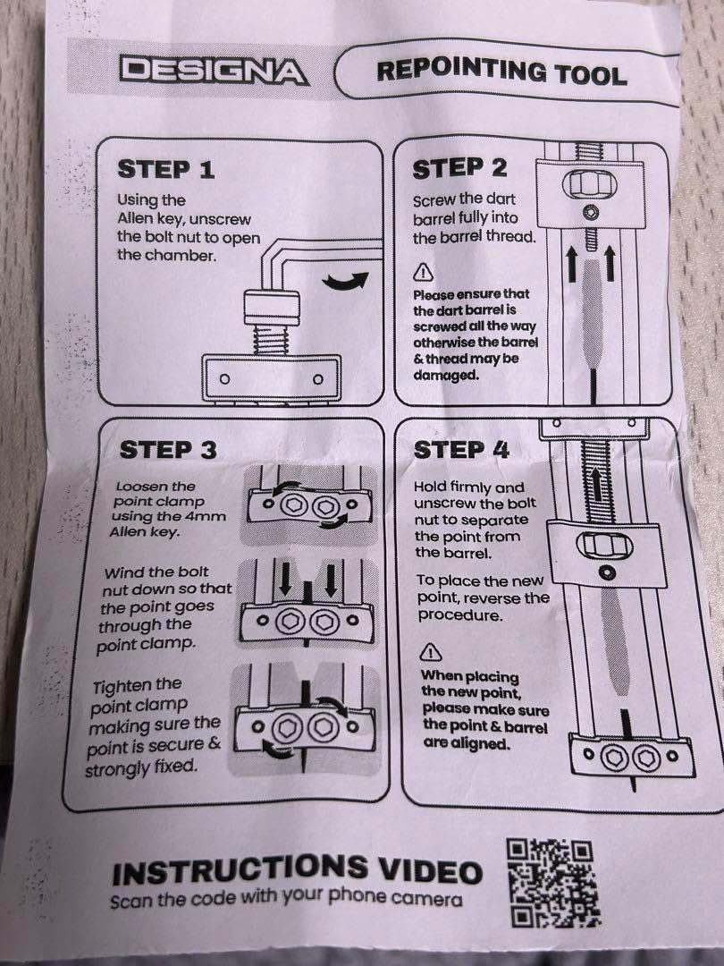 ラスト1個 未使用 DESAIGNA スティールダーツリポイントツール