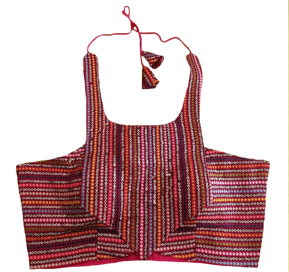 Vihu Fashion Women's Eimo Silk Sequins Sleeveless Regular Blouse (Vf B1006 Pink 42