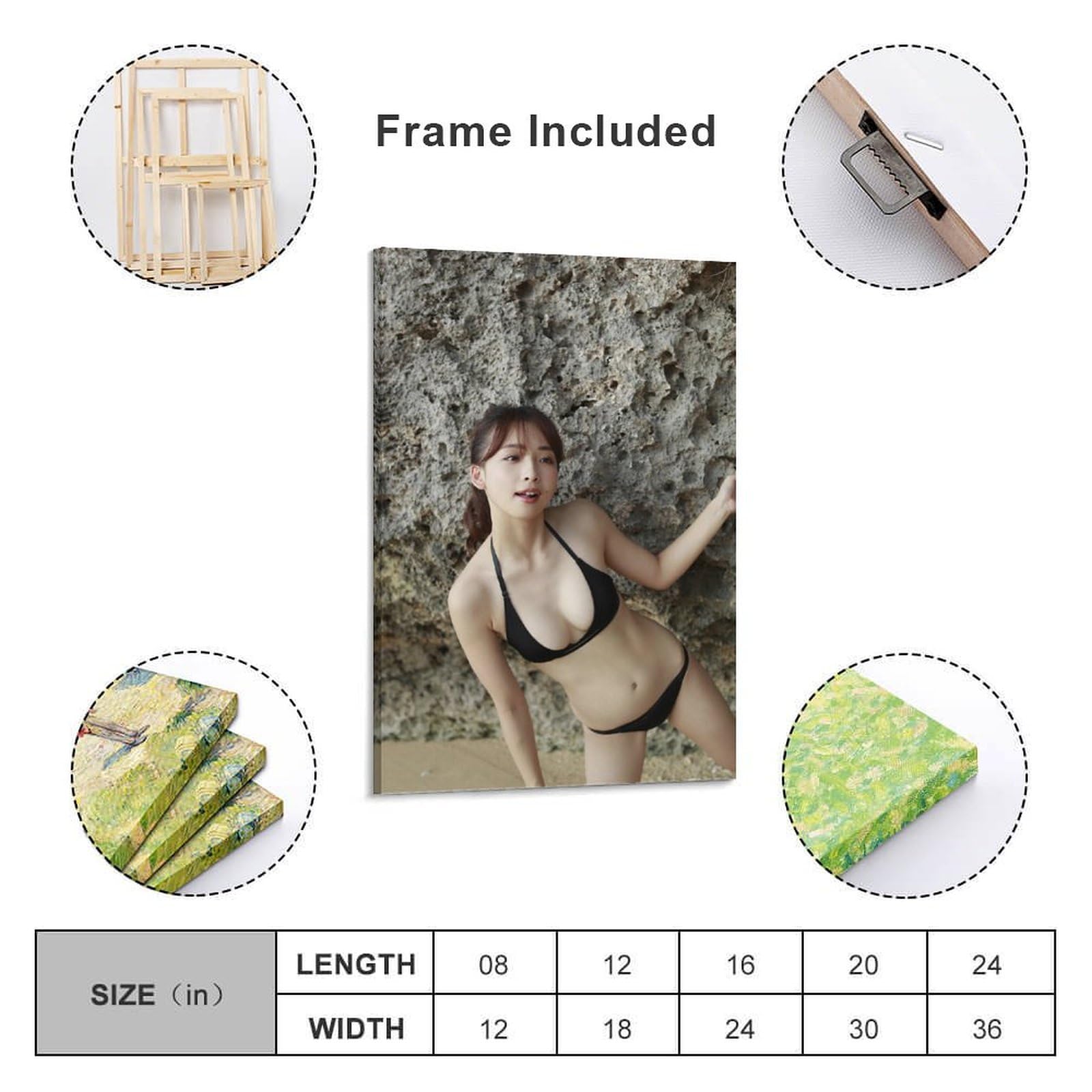 Amazon.co.jp: 華村あすか写真フォトポスター507 キャンバスアート