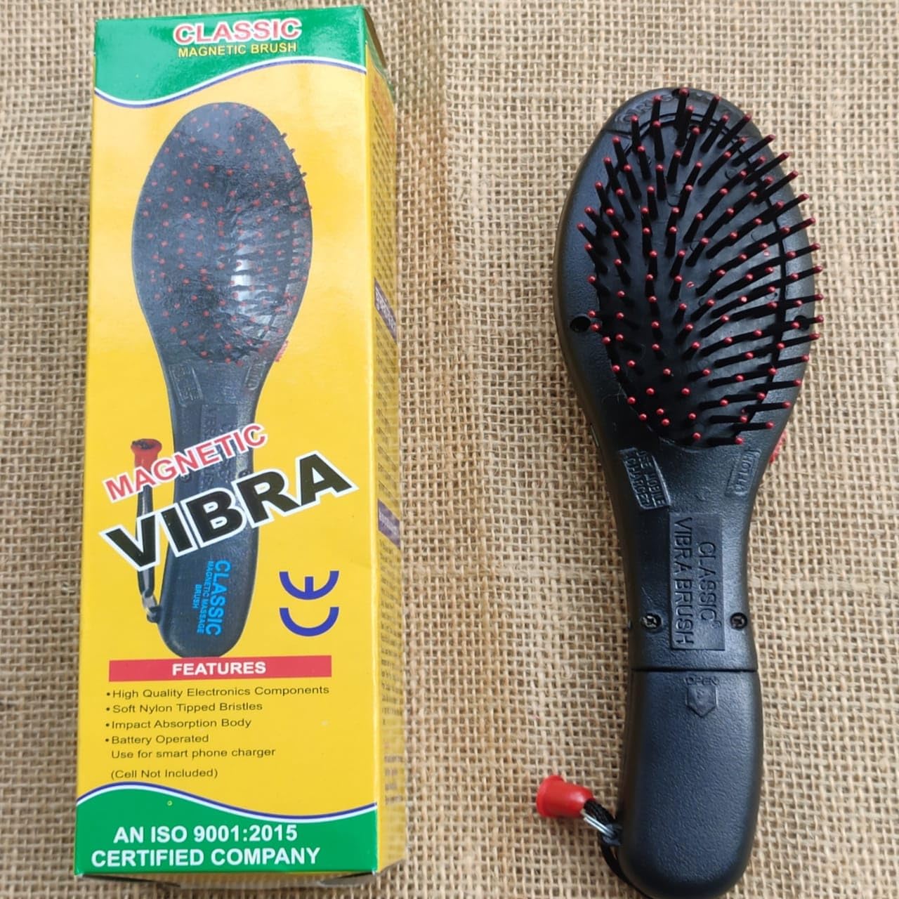 S E SPARCKLE Megnetic Vibra Pluse Battery Powered Head Massager Hairbrush with Vibration Double Speed in Treatment for Hair Massager, Black (B099FB413R) Amazon Price History, Amazon Price Tracker