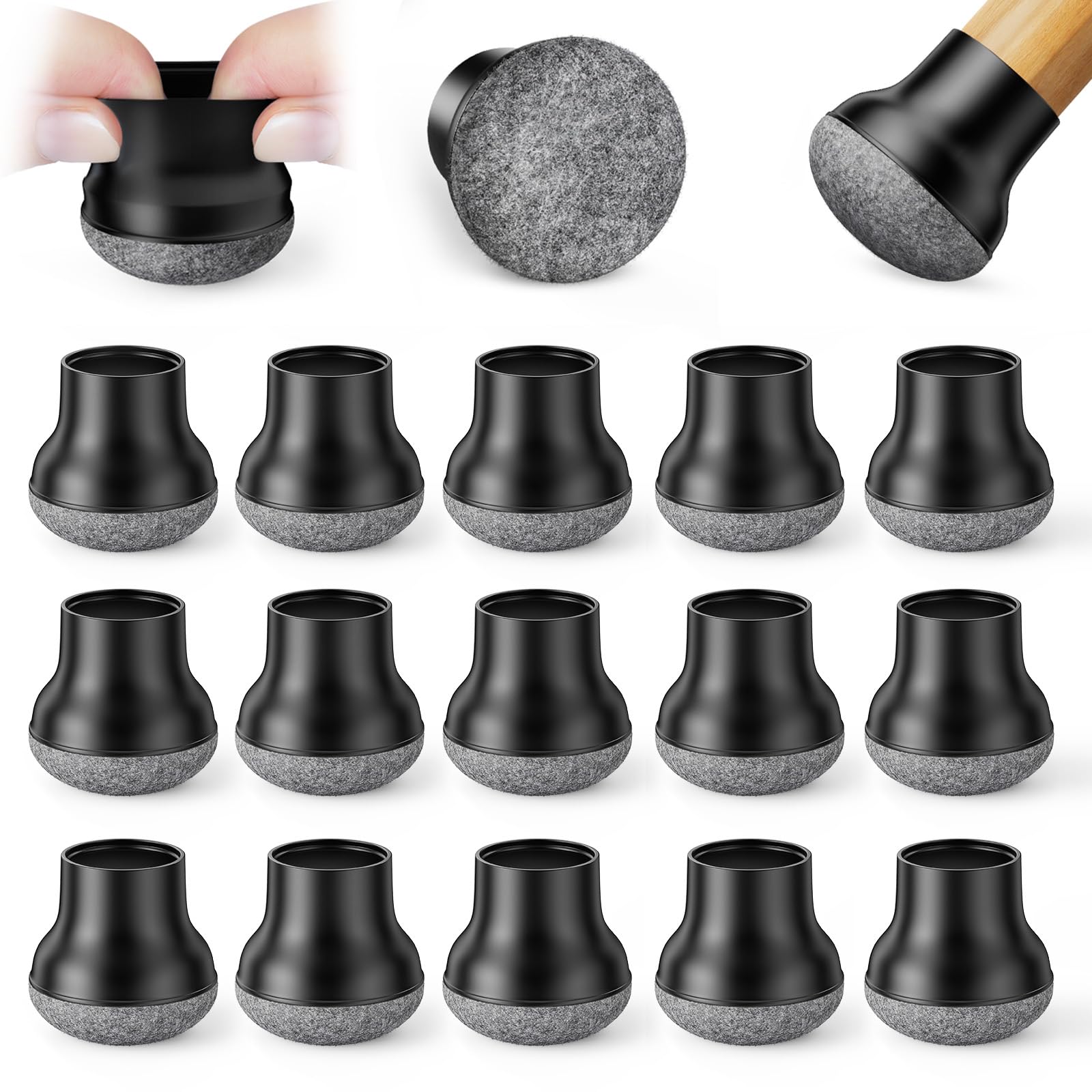 Gommini Per Sedie Yomanta - 24 Pezzi, Tappi In Silicone Per Proteggere Pavimenti Da Graffi E Rumori