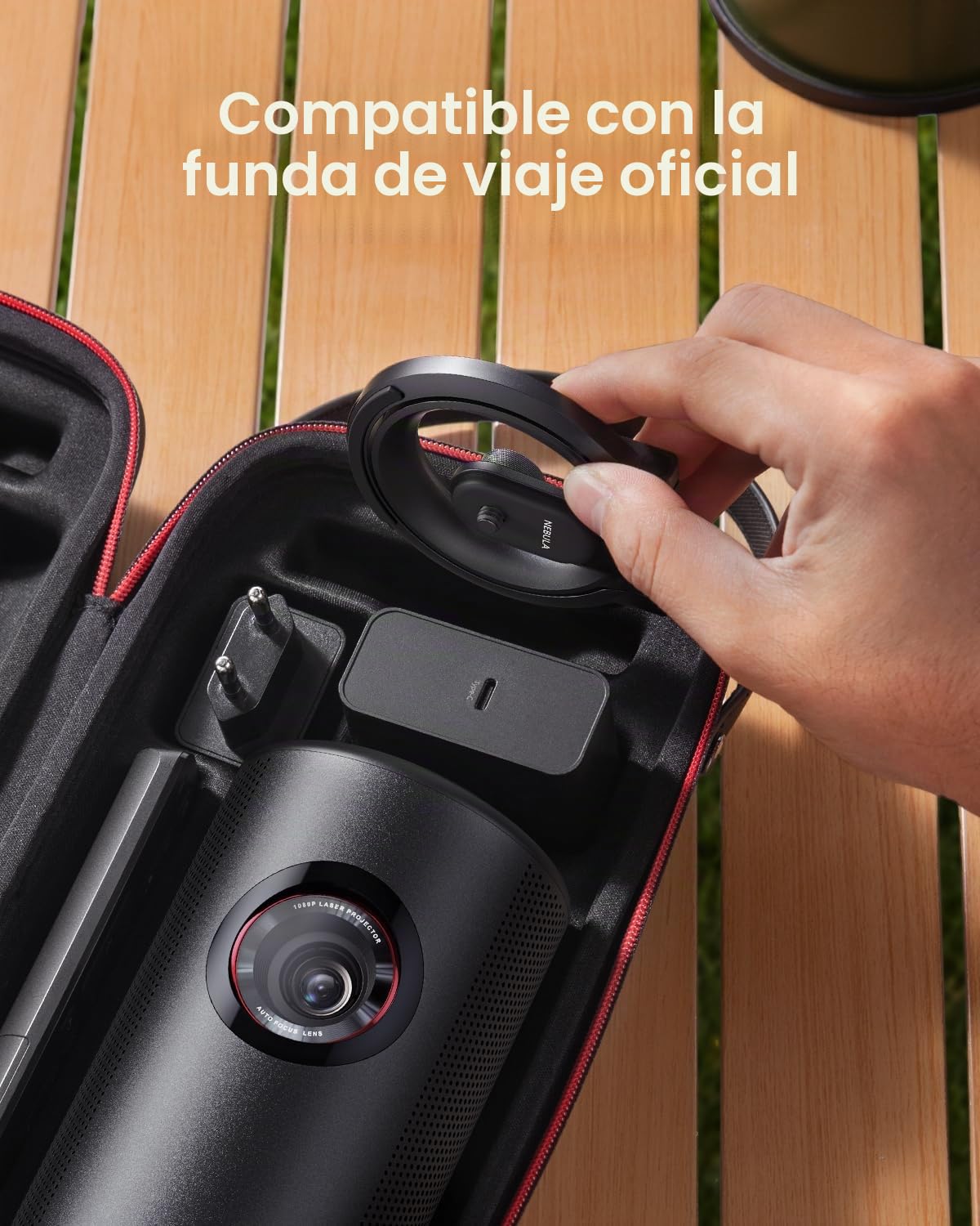 NEBULA Anker - Soporte plegable de escritorio ultra compacto, fácil instalación, rotación de 180 grados, se adapta a la serie Capsule, 200 g, cabe en la funda oficial