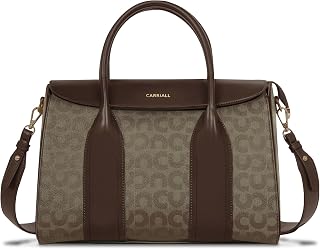 Carriall Dazzle Women’s Vegan Leather Tote bag | Stylish Handbag for office with Wallet purse, Secure Zip Pockets with Det... Price In India