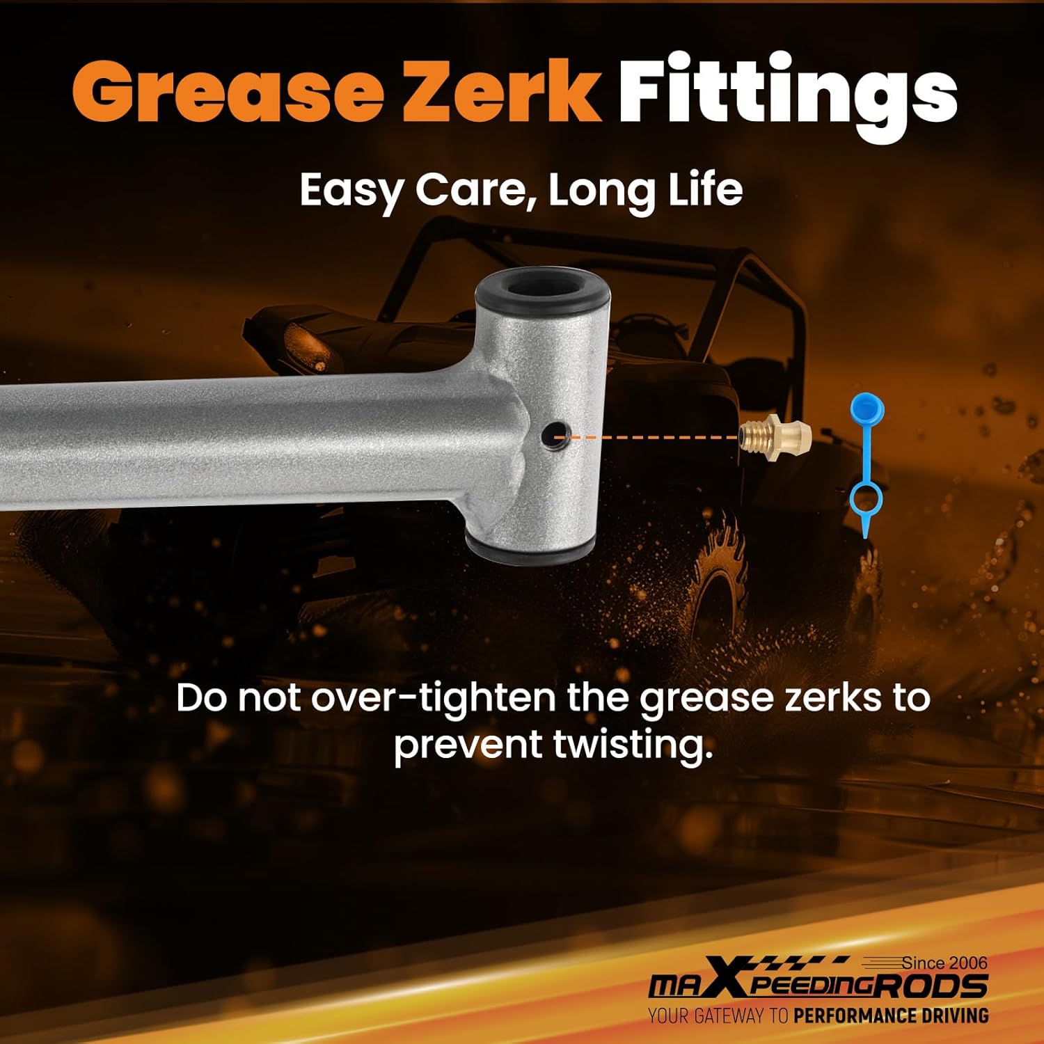 maXpeedingrods Adjustable Front Extended A-Arms for Yamaha Banshee 350 1990-2006, 2+1 Control Arm ATV Suspension Kit w/Ball Joints