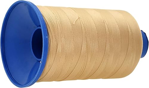 Miniatura 837 de Mandala Crafts Hilos de coser resistentes de nailon consolidado, hilo para tejer jeans de cuero, hilos de tapicería marina al aire libre, Beige