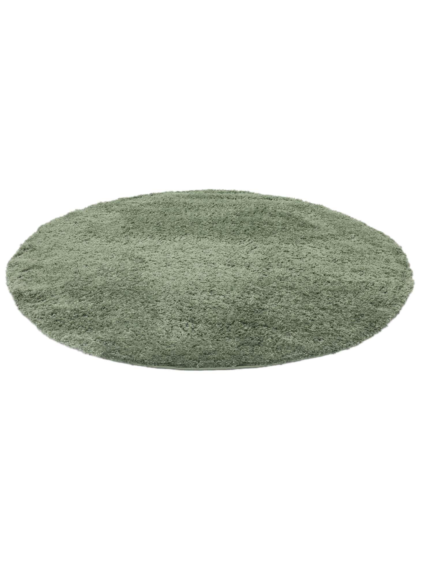 RugVista Comfy Alfombra Infantil, Ø 100 cm, Verde | Modernas, Redondo, Pelo medio, Limpieza en seco, Oeko-Tex 100, Sin productos químicos peligrosos, Cuarto del bebé