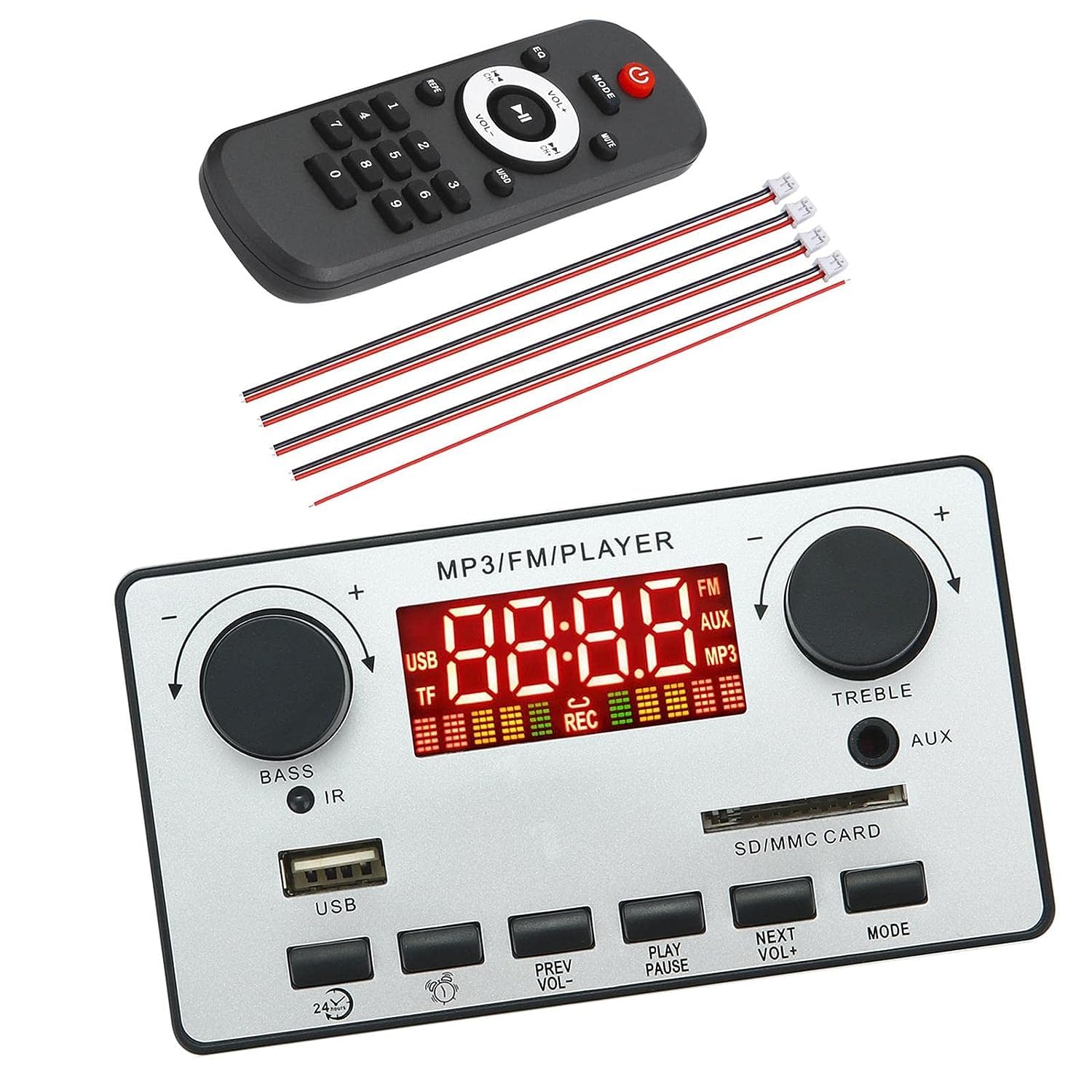 Mp3 Board Audio Module 2.1Channel Alarm Clock Silver | Consumer Electronics | Tv Video & Home Audio | Amplifier Parts & Components-image-19
