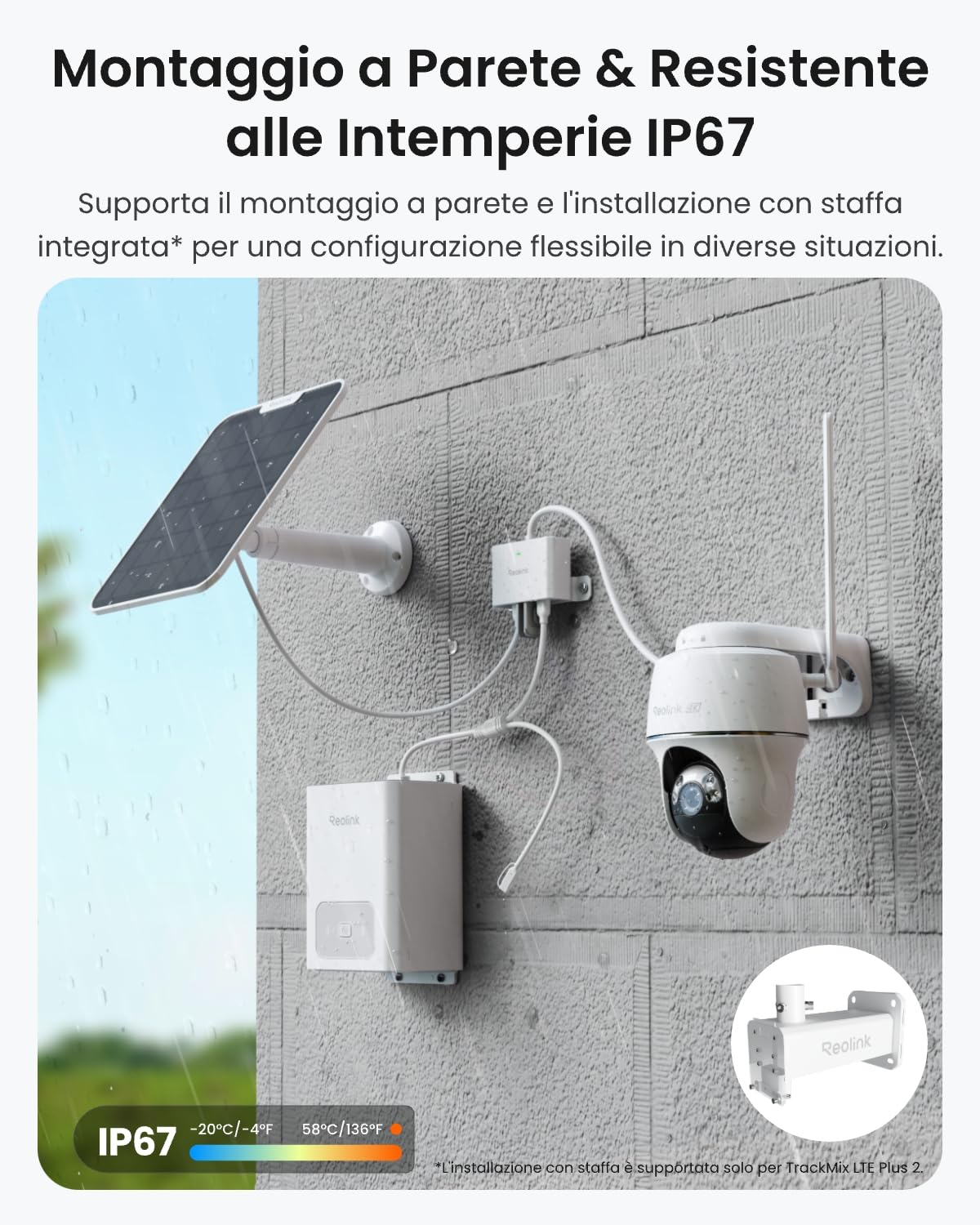 Reolink Docking station USB-C RLA-CD1, sensore di temperatura e umidità, hub di connessione dispositivo IoT, adattatore di alimentazione per esterni, compatibile con le telecamere a batteria