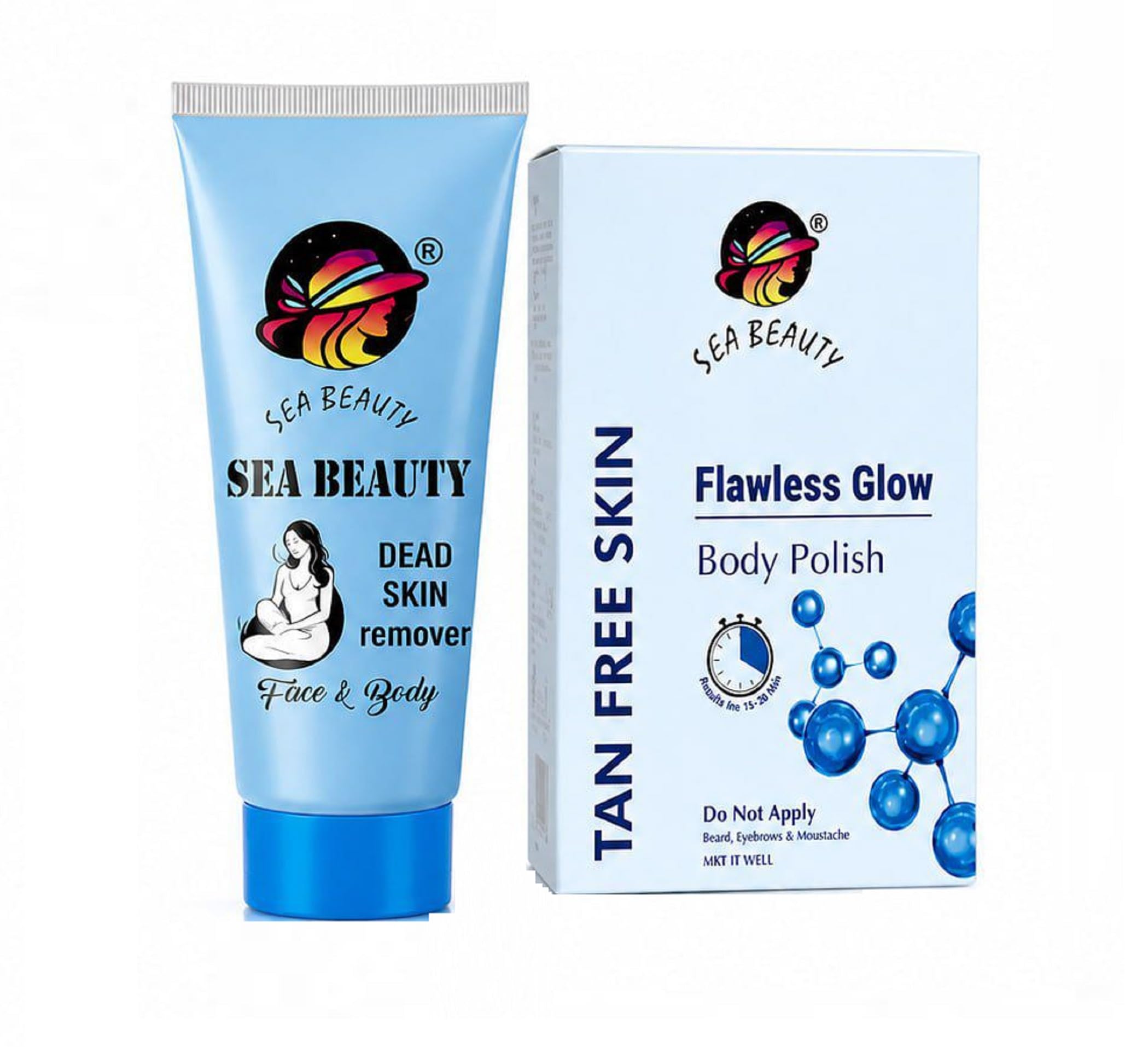 Dead Skin Remover Body Polish Cream for Face & Body | Tan Removal Polish for Women & Men | Smooth Glowing Skin Care | Lightweight Non Sticky Formula | 100g (Combo of 2)-image-24