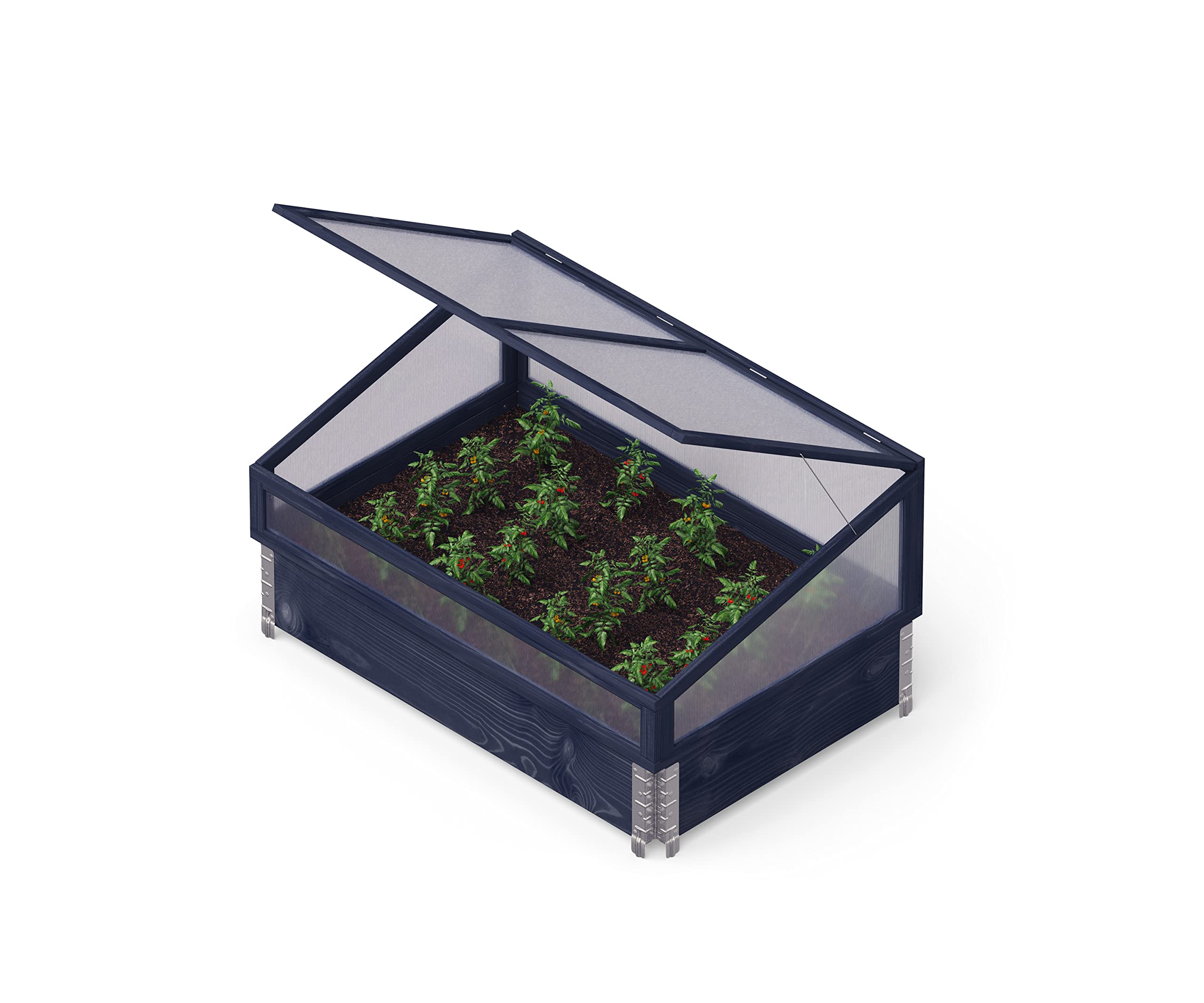 Upyard GardenBox Modern verhoogd bloembed van hout, ergonomisch verhoogd bloembed voor terras en