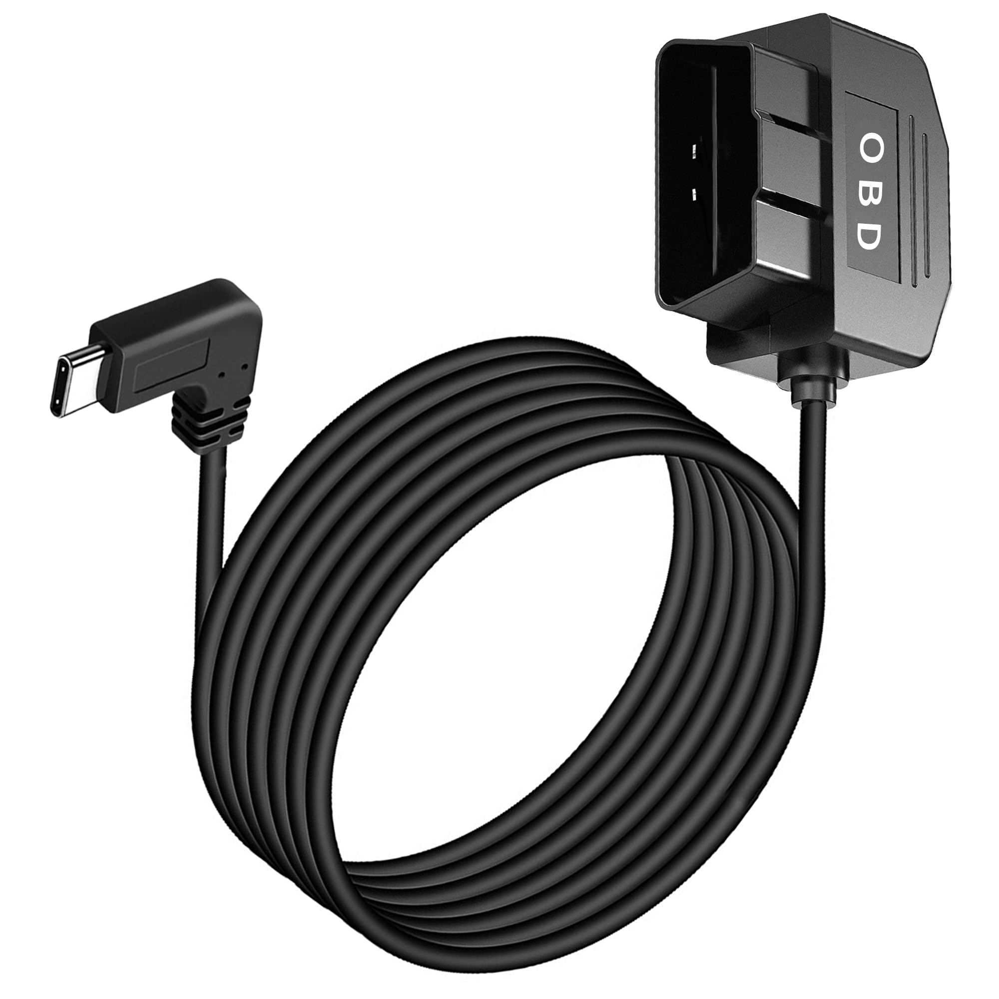 VANTRUE USB C OBD hardwire voor N5/N4Pro/S1pro/N4/N2S/N2P/E1/E2/E3/X4S Dash Cam houder met USB C, 12/24V tot 5V, 24 uur parkeerbewaking, laagspanningsbeveiliging, constante voeding, kabel 3 m lang