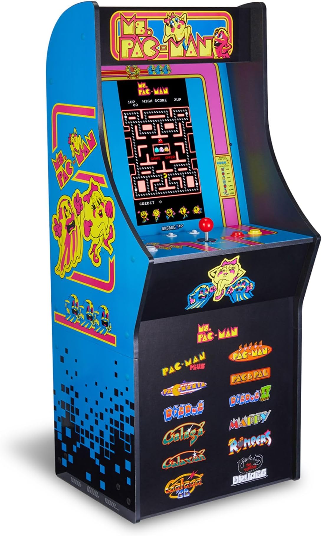 Ms. Pac-Man Classic SE Arcade Machine, 13 Classic Games | 4 Feet Tall with 15.6-Inch IPS Color Monitor, Dual Speakers and Wi-Fi Leaderboards