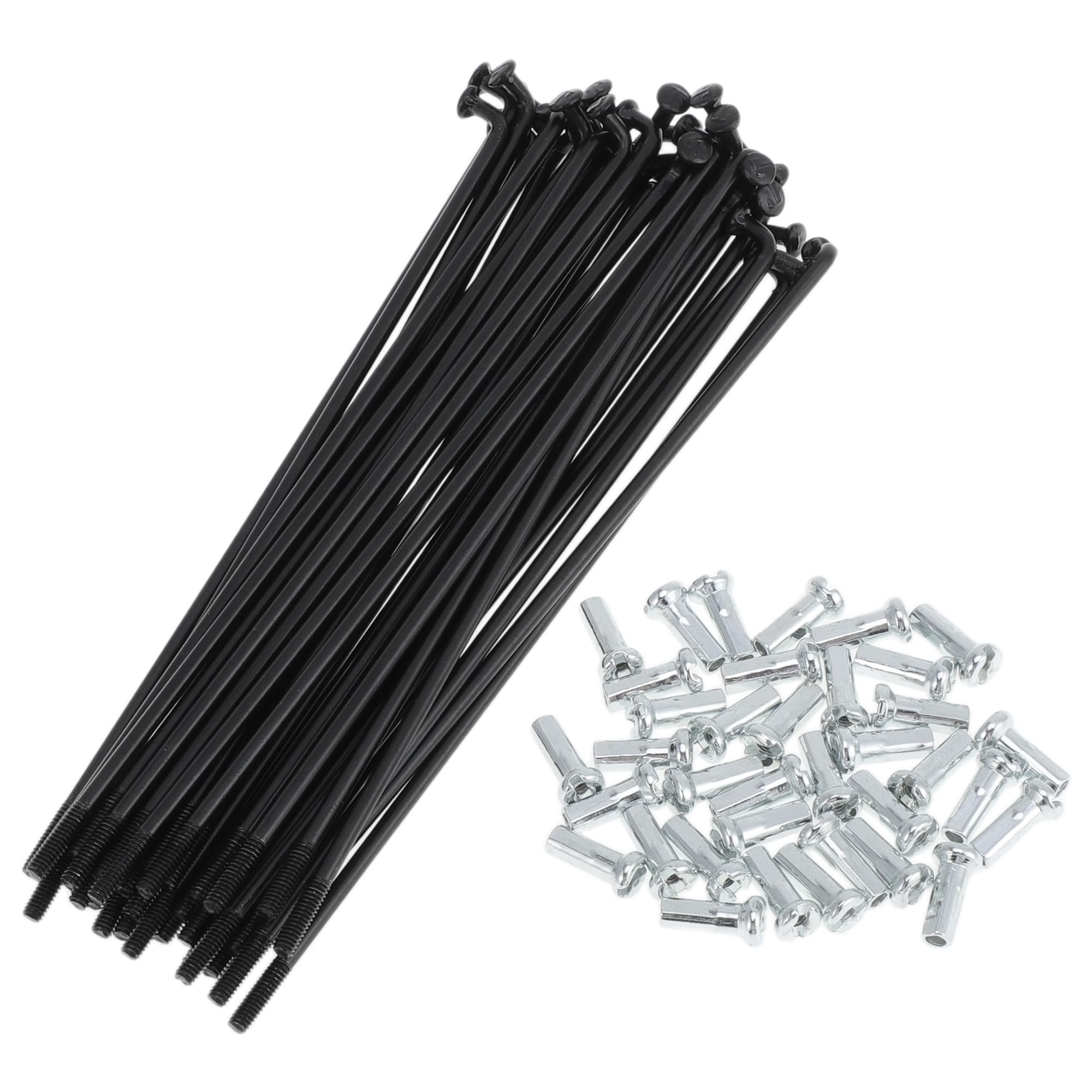 TUCKBOLD 36 Set 14G Bicycle Spokes 105mm Bike Wheel Spokes Carbon Steel Black
