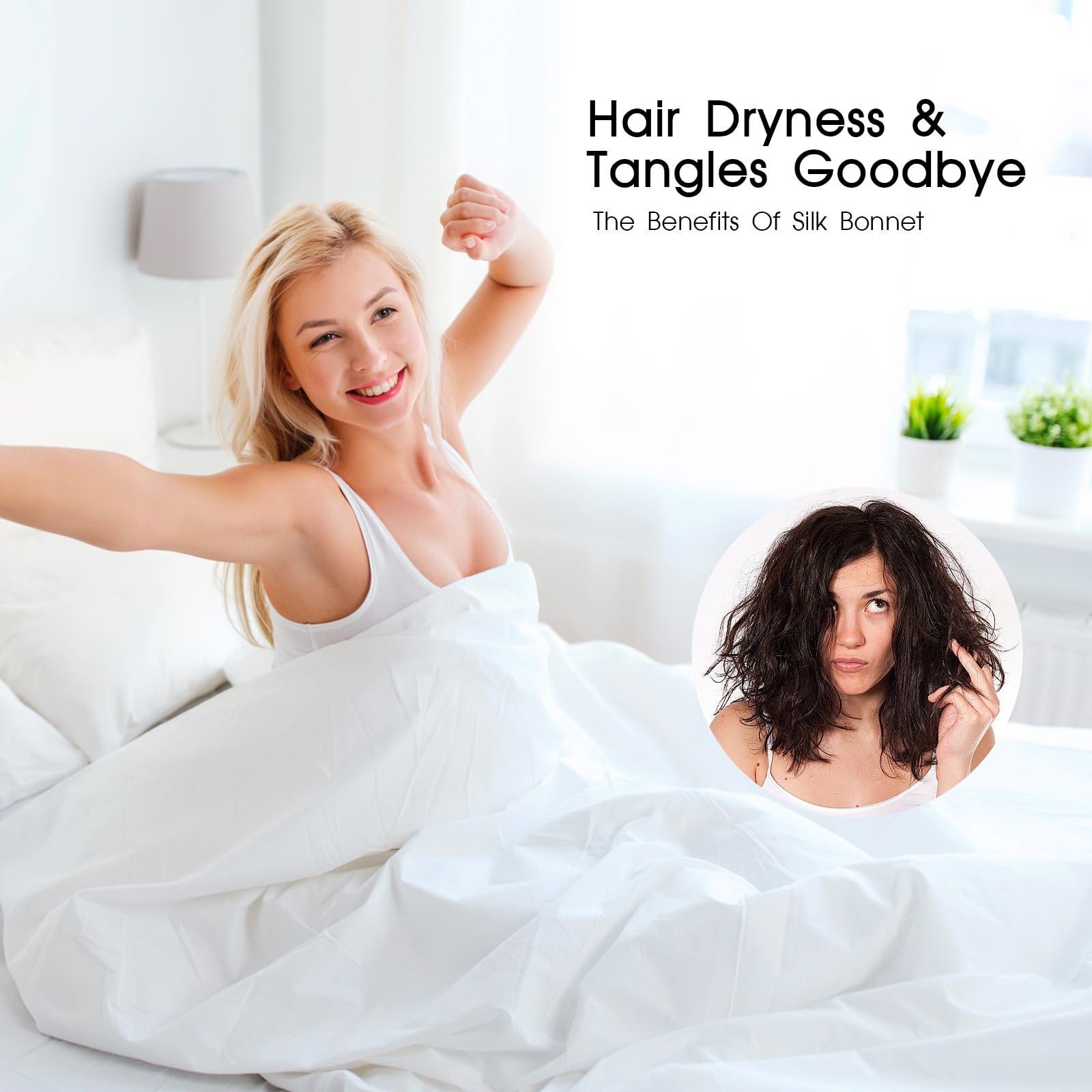 Silk Bonnet Hair Wrap For Sleeping Pure Mulberry Silk Sleep