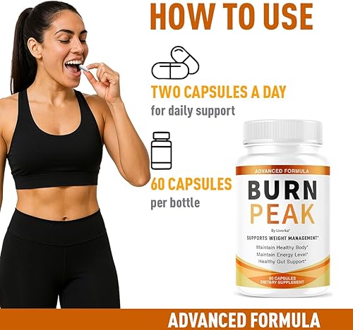 Miniatura 4 de Burn Peak Cápsulas  Píldoras de peso oficiales BurnPeak Advanced Premium Support All Natural Burn Peak Pink Salt Trick Suplemento para revisiones