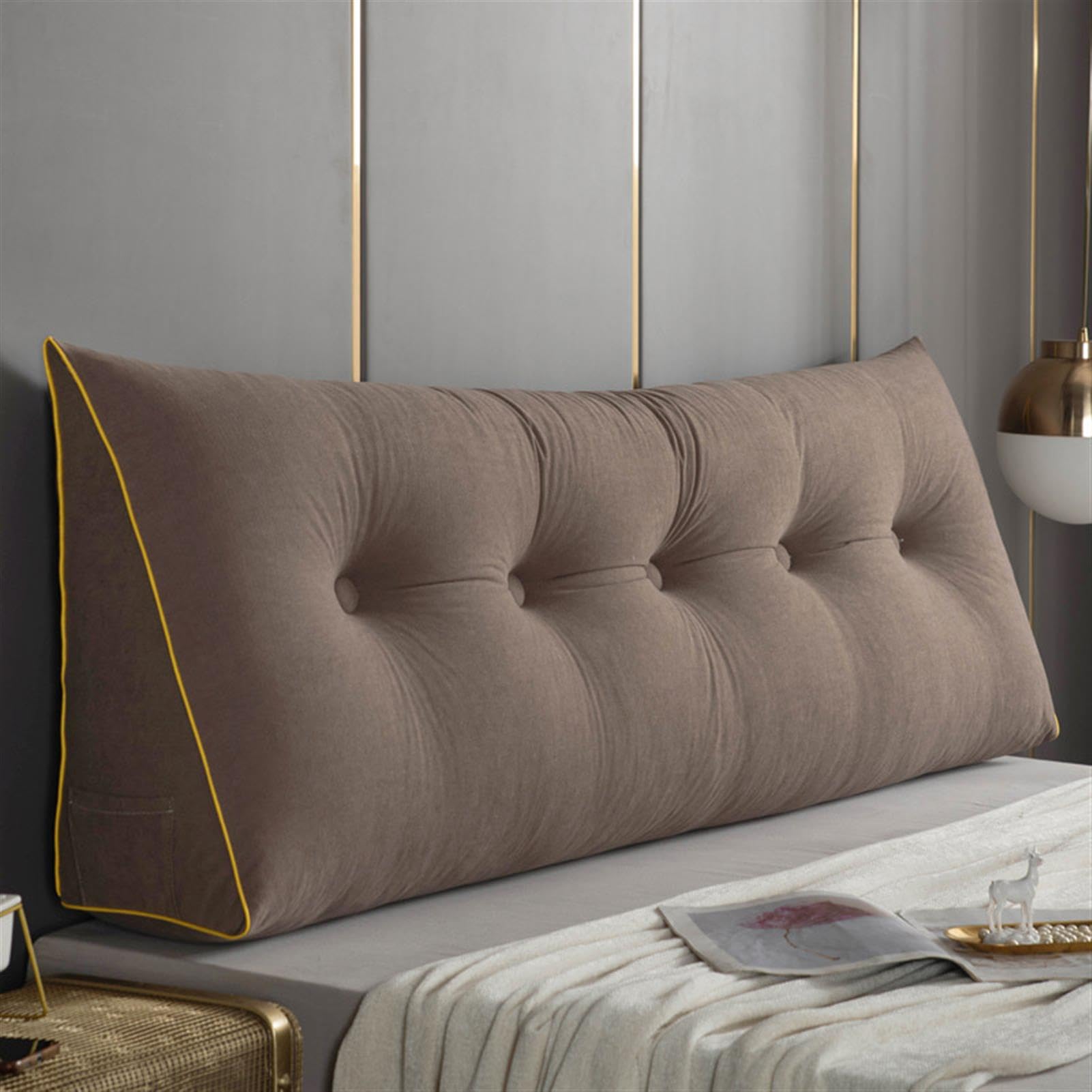 Coussin pour s'asseoir dans le lit confortablement avec dossier rose 180cm