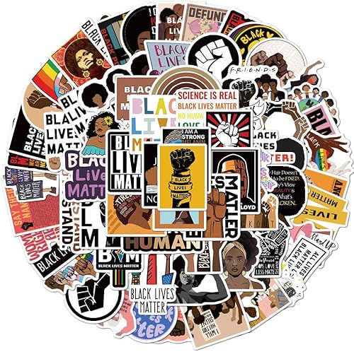 Miniatura 2 de 100 calcomanías de derechos civiles para mujeres afroamericanas, derechos de las mujeres, calcomanías de derechos negros, calcomanías de derechos de
