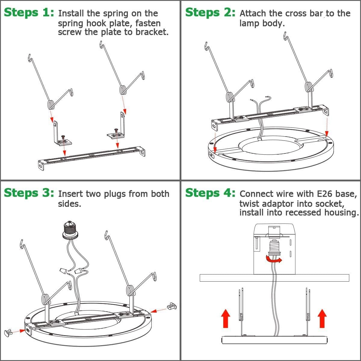Rеvіеw 12PK 6inch LED Flush Mount Ceiling Light 12W 5000K Dimmable Round Panel Light LED Recessed Light for Closet Room,Stairs,Office,Basement