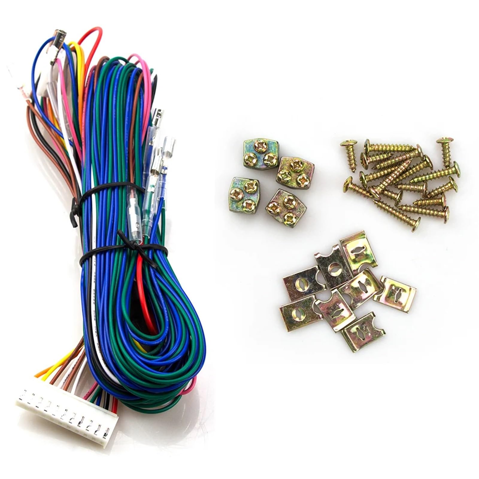 Sistema Alarma Antirrobo Coche Actuador Universal de Cerradura Puerta eléctrica for Coche, Control Central automático, Bloqueo Remoto, Sistema Entrada sin Llave, Motor 12V