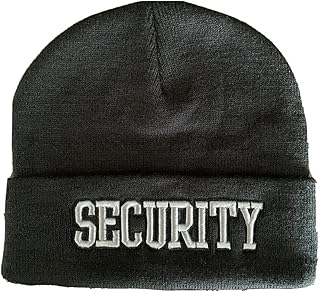 Nayt Security Cuffed Beanie Knit Hat Black