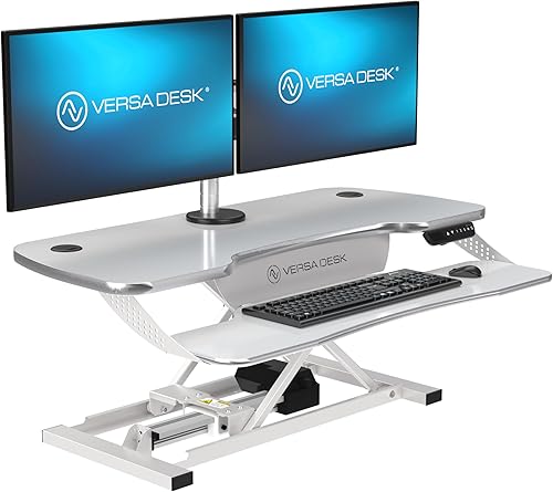 Miniatura 38 de VERSADESK® PowerPro™ Elite 40" x 24" - Convertidor de escritorio eléctrico ancho controlado por aplicación con puerto de carga USB. Eleva hasta 20