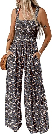 Dokotoo Womens Loose Overalls Jumpsuits One Piece Sleeveless Rompers
