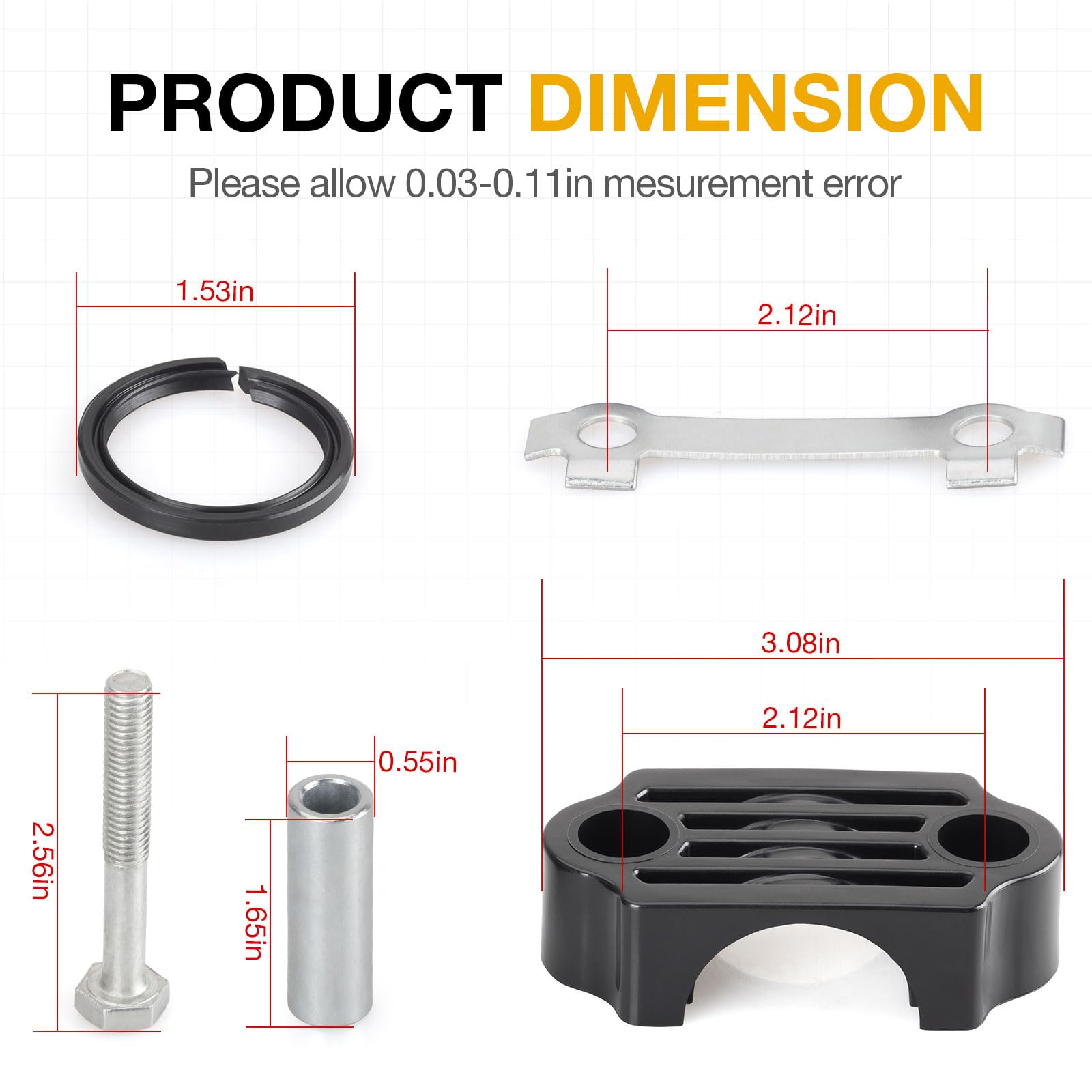 Kit Réparation Colonne Direction Pour Yamaha Big Bear, Grizzly, Raptor, Wolverine - Réf. 93112-31800-00