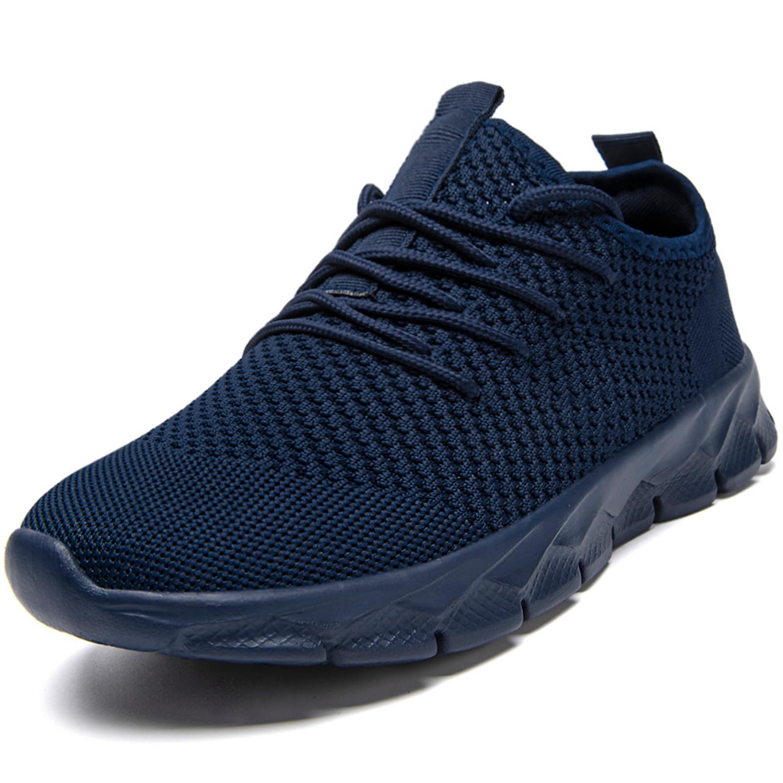 Damyuan Men Walking Shoes Non Slip Running Shoes Tennis Sneakers Breathable Workout Lightweight Working Gym Outdoor Sports,Dark Blue Size 12