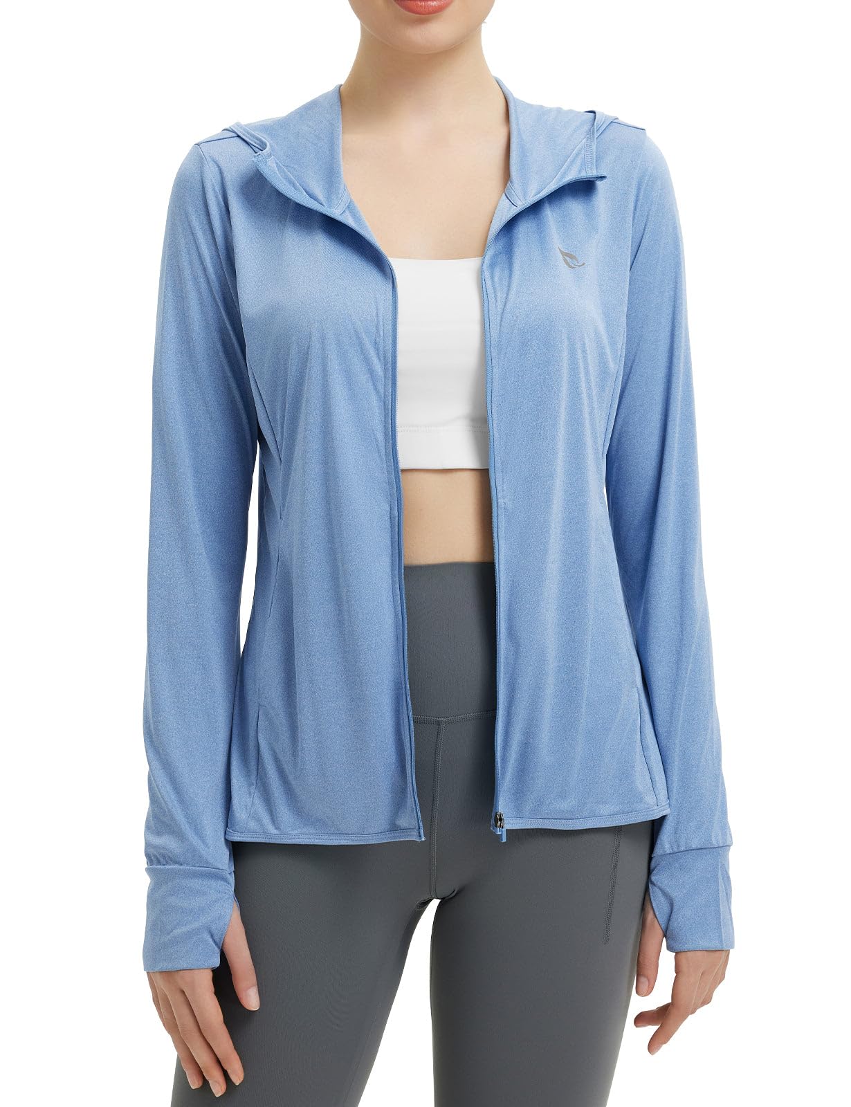 baleaf Women's Sun Protection Jacket Hoodie Clothing Lightweight Long Sleeve Sun Cover Up Shirt