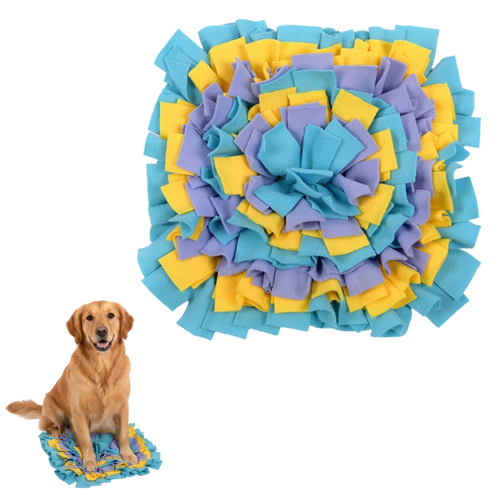 Snuffle Mat for Dogs, Encourage Pets to Use Their Natural Foraging Skills and Slow Feed, Relieve Boredom, Interactive Dog Toys Suitable for Small Medium Large Dog